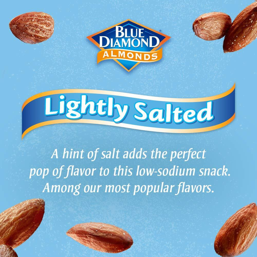 Blue Diamond Almonds Low Sodium Lightly Salted Snack Nuts, 25 Oz Resealable Bag (Pack Of 1)