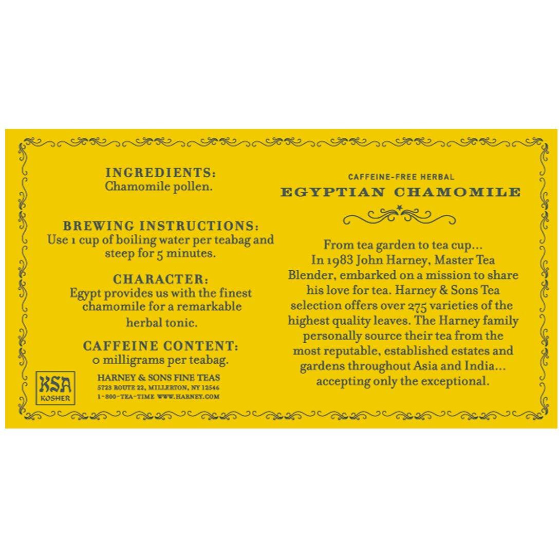 Harney & Sons Herbal Tea, Tea Bags, Chamomile, 50 Count