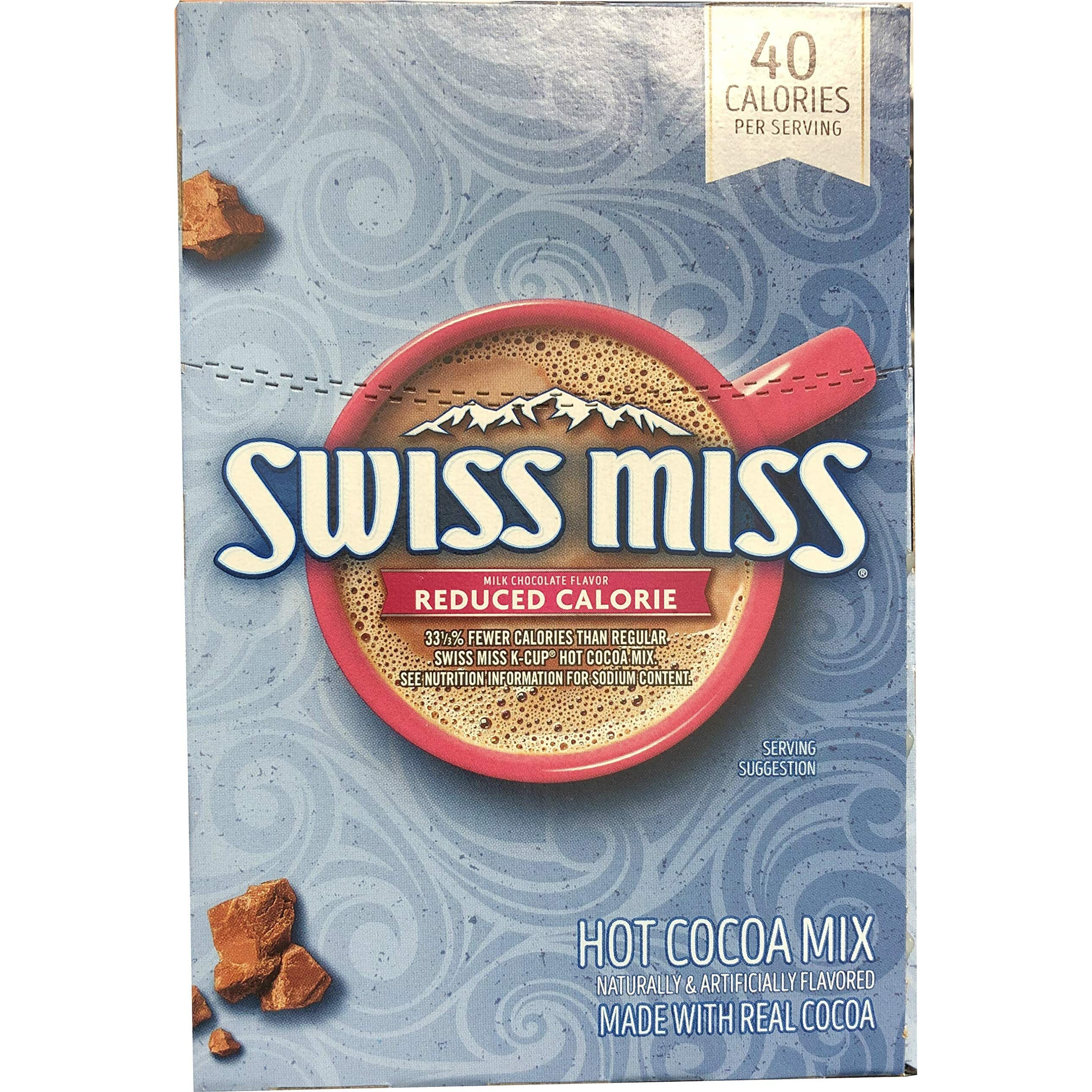 Swiss Miss Reduced Calorie Hot Cocoa K-Cup Pods For Keurig Brewers, 24 Count