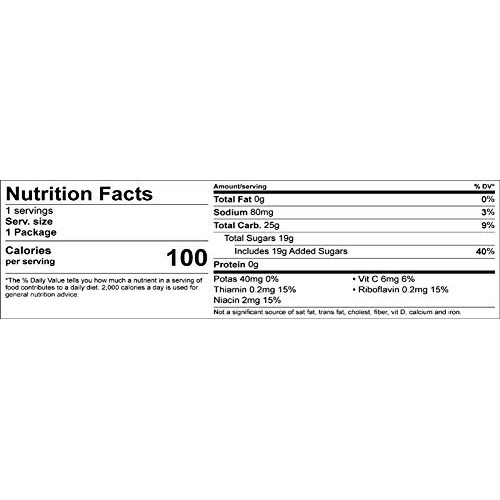 Jelly Belly Extreme Sport Beans, Caffeinated Jelly Beans, Watermelon Flavor, 24 Pack, 1-Oz Each