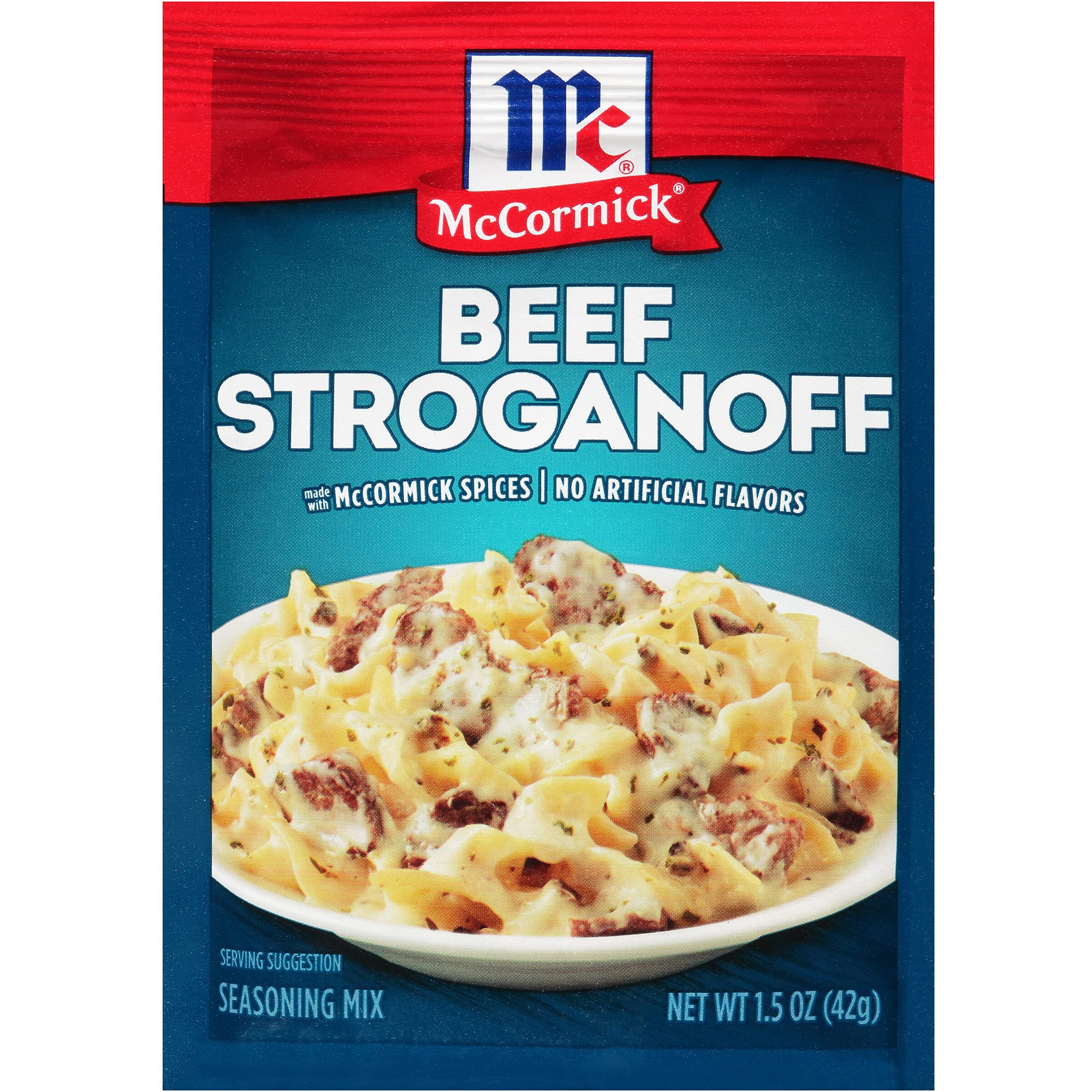 Mccormick Beef Stroganoff Seasoning Mix, 1.5 Oz (Pack Of 12)