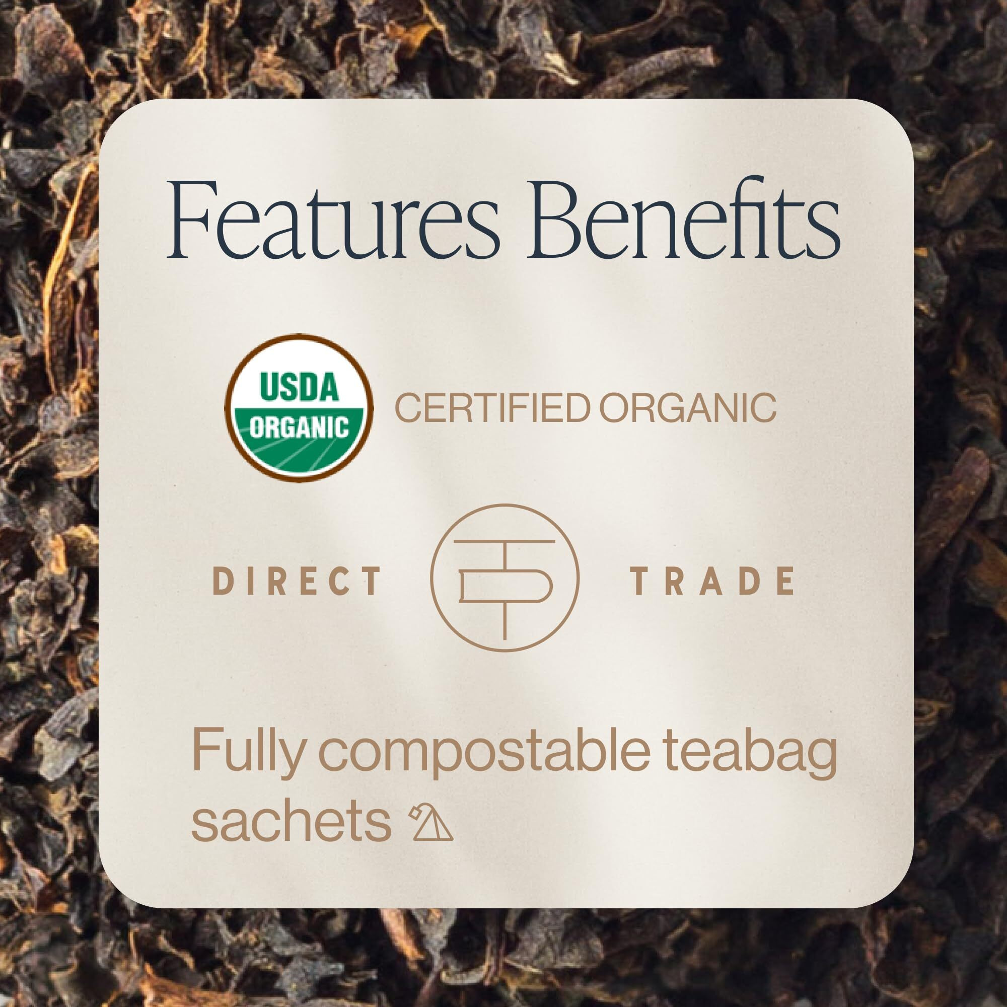 Rishi Tea English Breakfast Tea | Usda Organic Direct Trade Sachet Tea Bags, Certified Kosher Pure Black Tea, Energizing & Caffeinated | 15 Count (Pack Of 6)