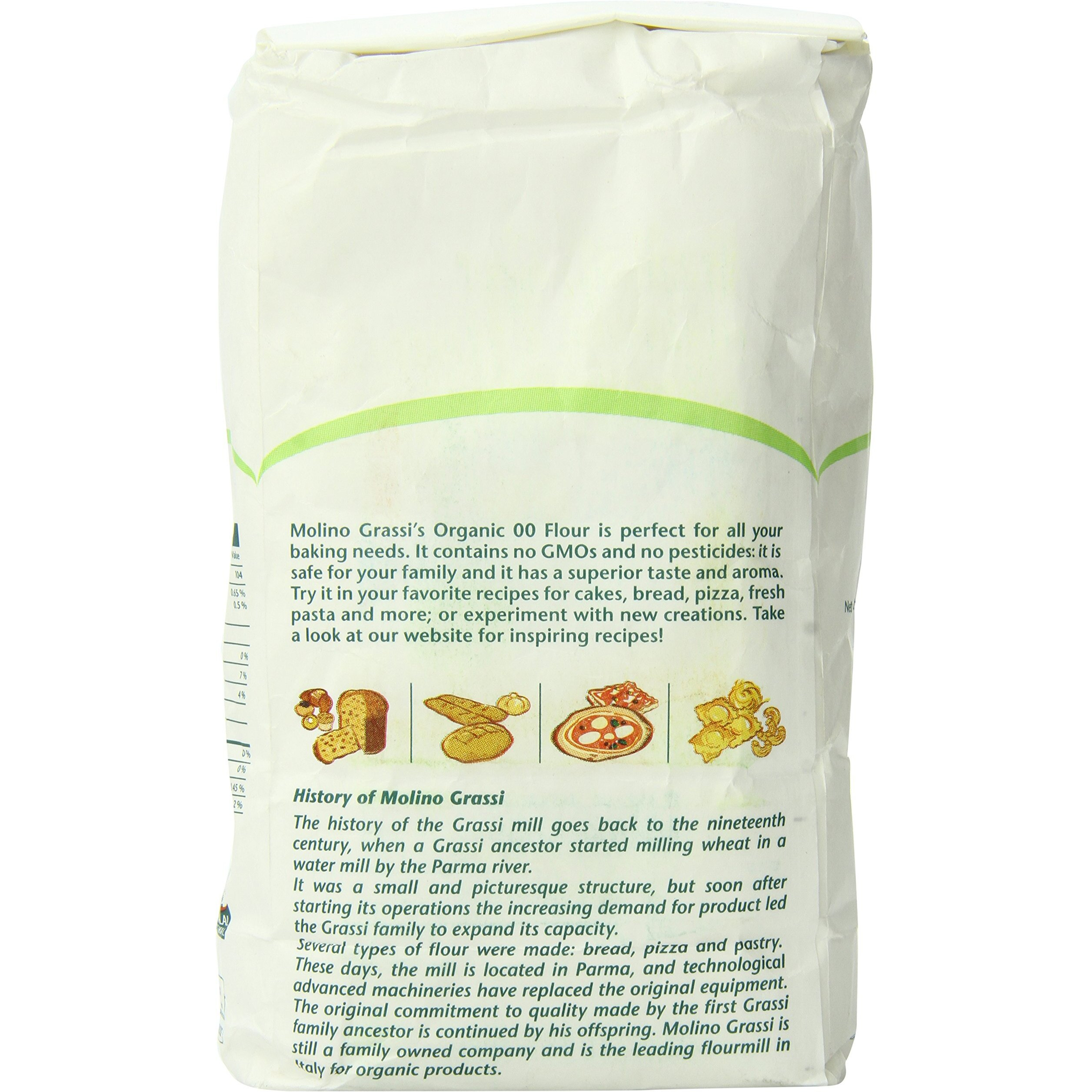 Molino Grassi Usda Organic Italian Soft Wheat Flour, 2.2 Lb