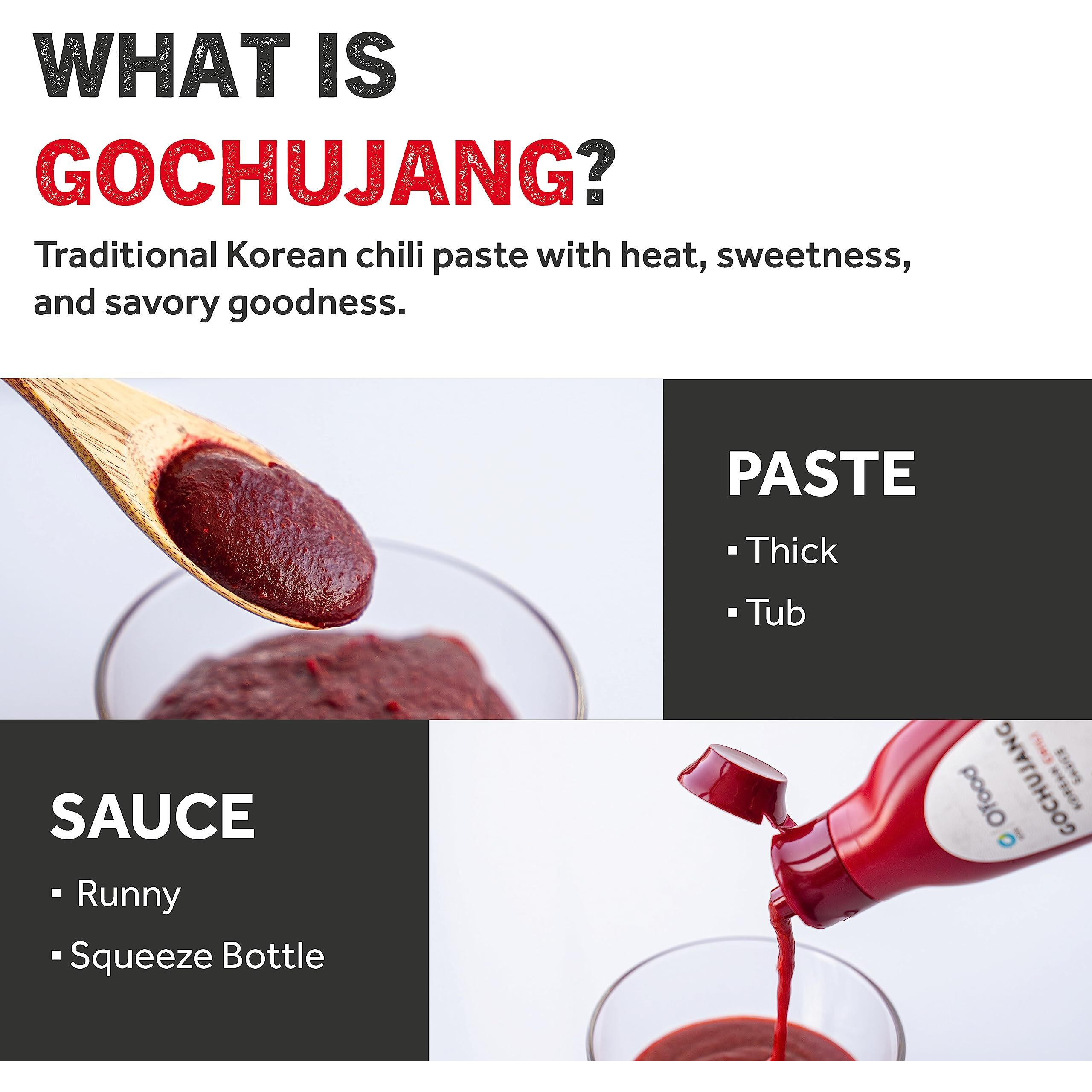 Chung Jung One O'Food Gochujang Korean Chili Sauce, Medium Hot Sauce, 7.50 Oz. (Pack Of 2)