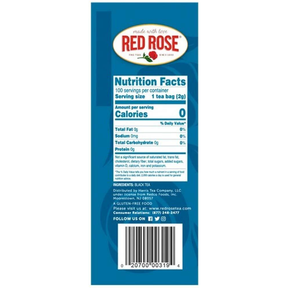 Red Rosetea Bags, 100-Count