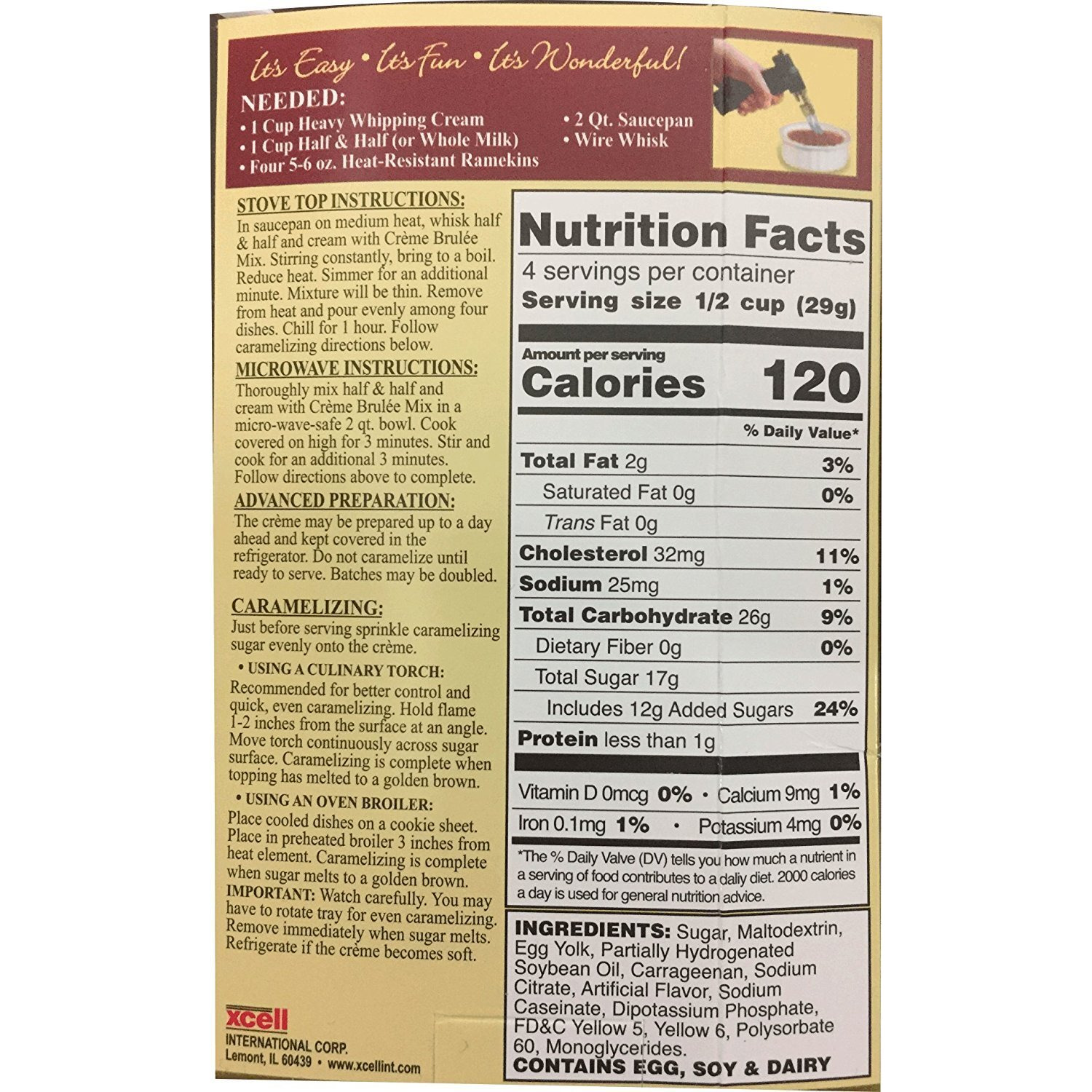 Dean Jacob's Creme Brulee Quick Mix