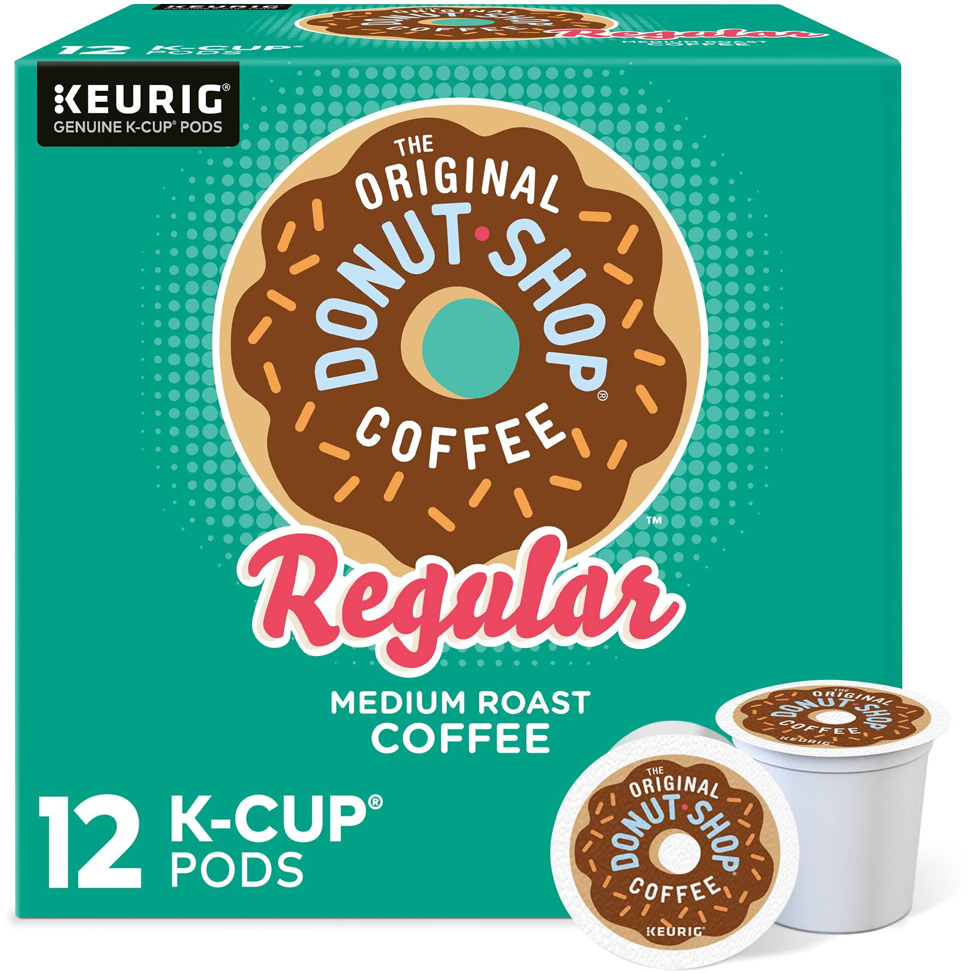 The Original Donut Shop Regular Keurig Single-Serve K-Cup Pods, Medium Roast Coffee, 12 Count