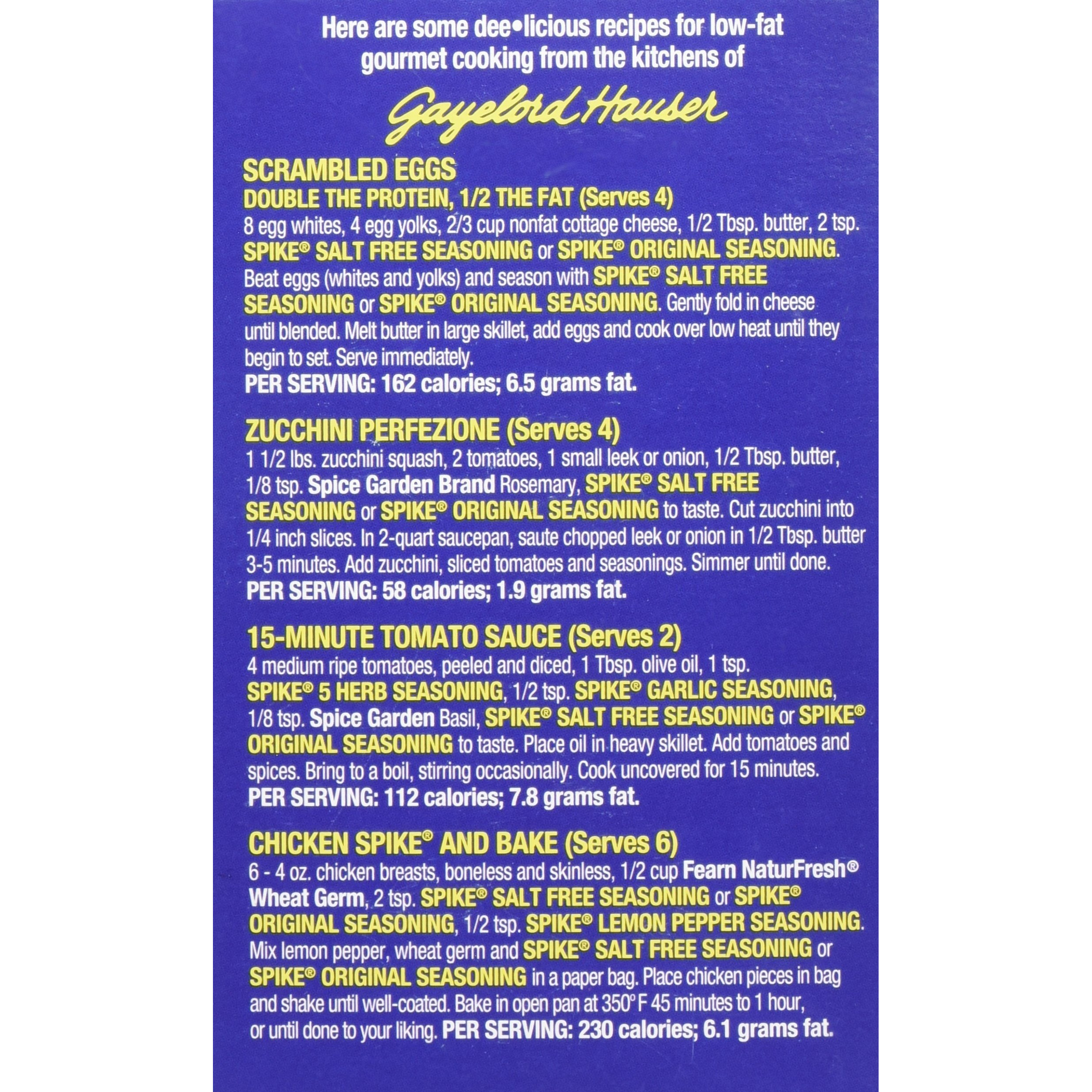 Spike All Natural Seasoning - Salt Free 9 Oz Box