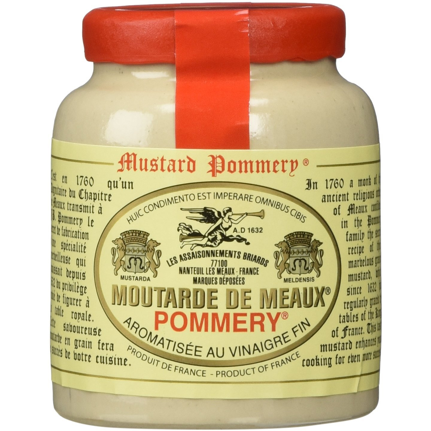 Pommery Mustard Meaux Moutarde In Pottery Crock, 3.5 Oz