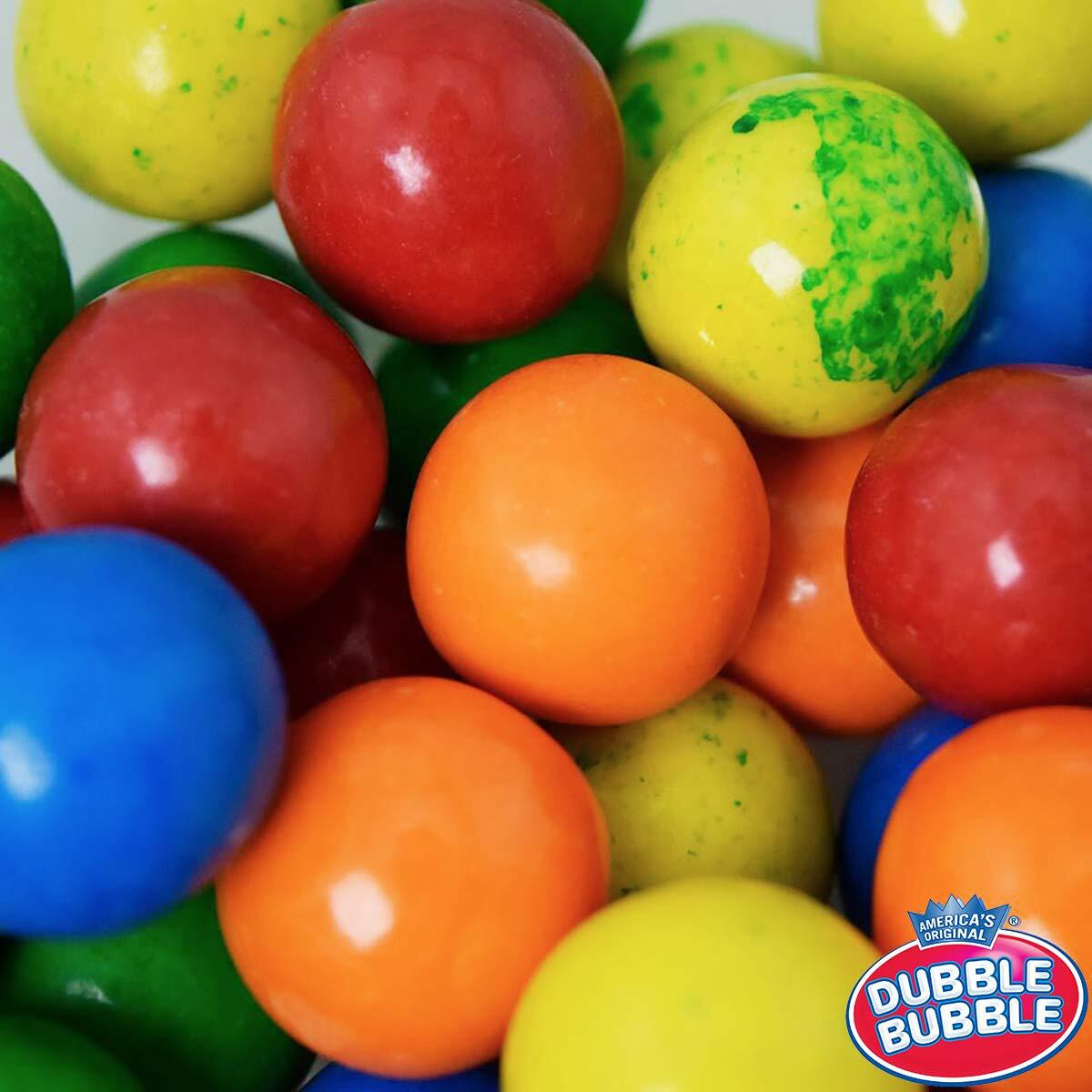 Dubble Bubble Gumball Tubes In Assorted Fruit Flavors, 12 Gumballs Per Tube (Pack Of 24)
