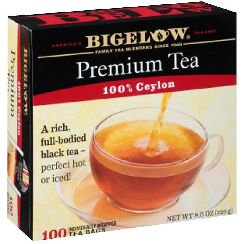 Bigelow 100 Count Premium Blend Black Tea, Contains 100 Individually Wrapped Tea Bags, Full Caffeine
