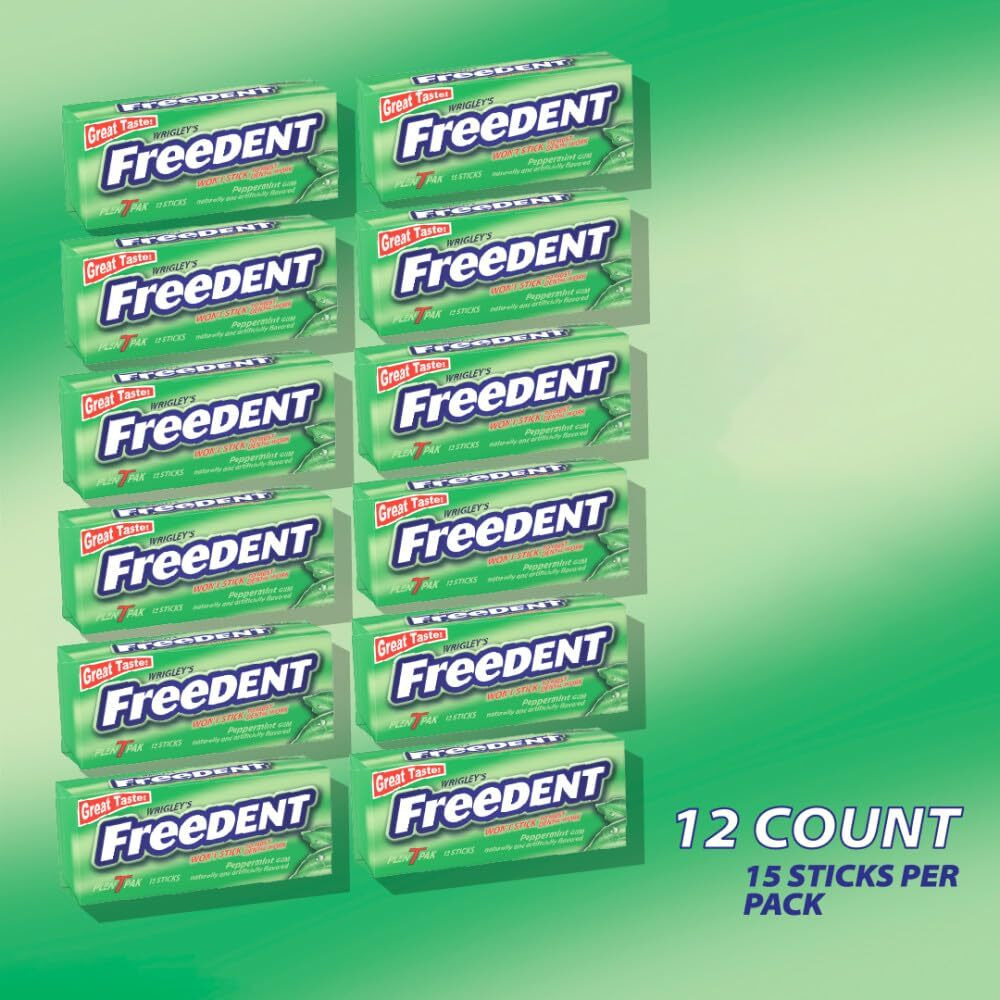 Freedent Peppermint Gum Plen - T - Pack (12 Count)