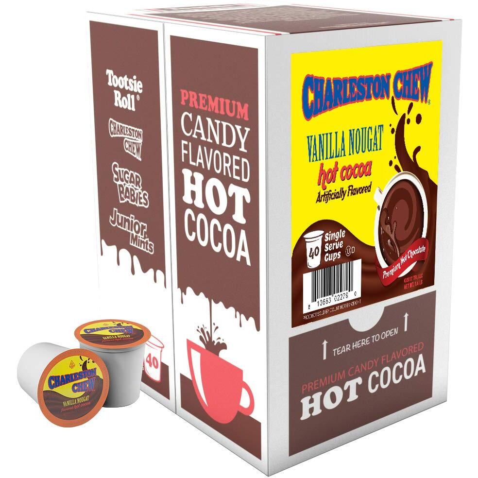 Tootsie Roll Charleston Chew Vanilla Hot Cocoa For Keurig K-Cup Brewers, 40 Count