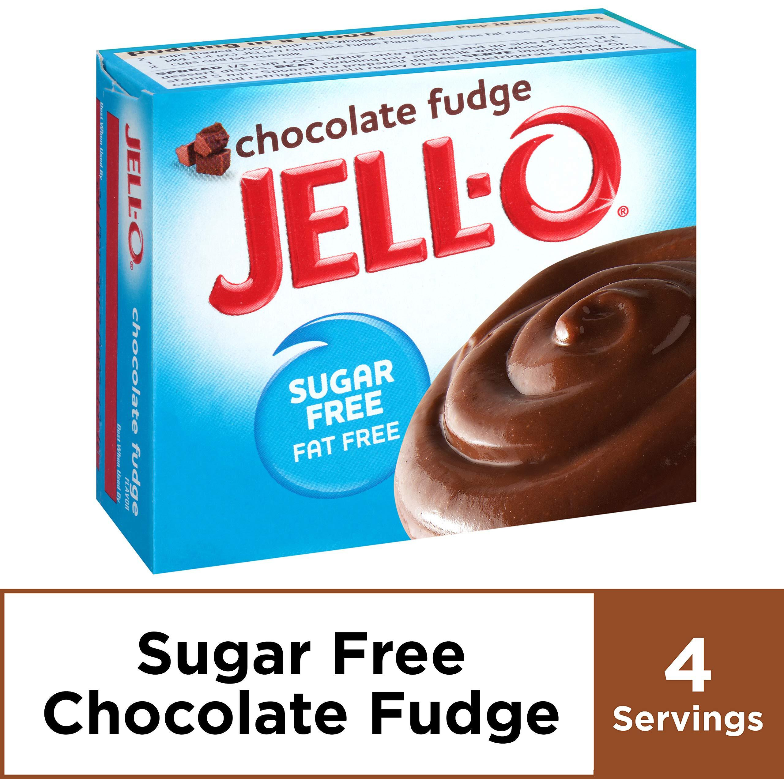 Jell-O Chocolate Fudge Sugar Free & Fat Free Instant Pudding & Pie Filling Mix (1.4 Oz Box) Pack Of 24