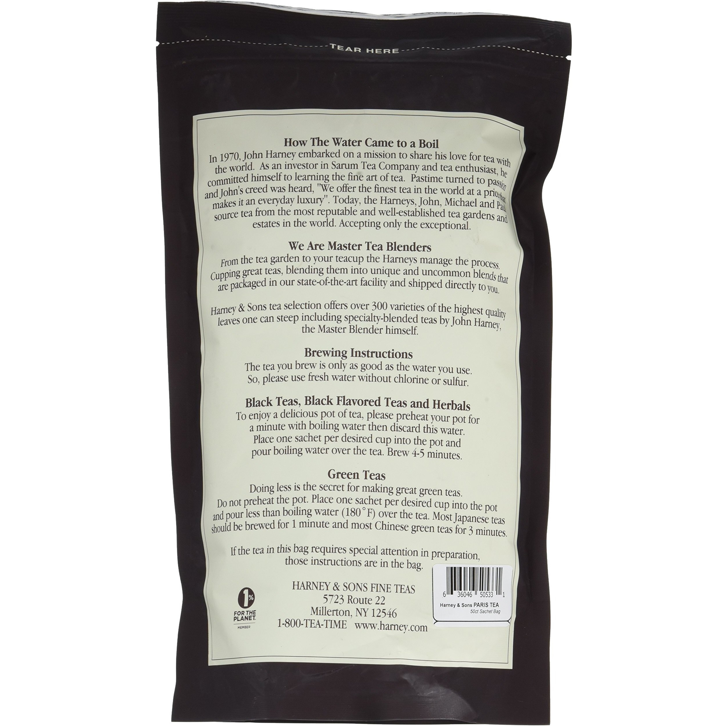 Harney & Sons Paris Tea, 50Ct Sachets