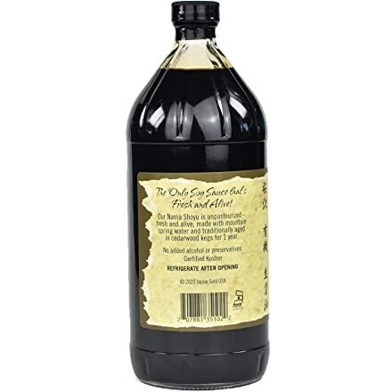 Ohsawa Nama Shoyu, Organic And Aged In 150 Year Cedar Kegs For Extra Flavor - Japanese Soy Sauce, Non-Gmo, Vegan, Kosher - 32 Oz