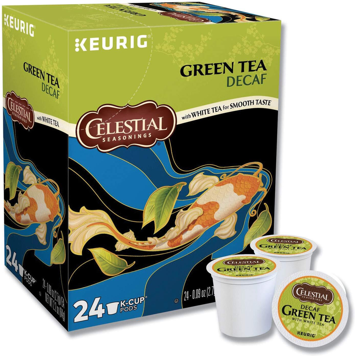 Celestial Seasonings Decaf Green Tea, Single-Serve Keurig K-Cup Pods, 24 Count (Pack Of 4)