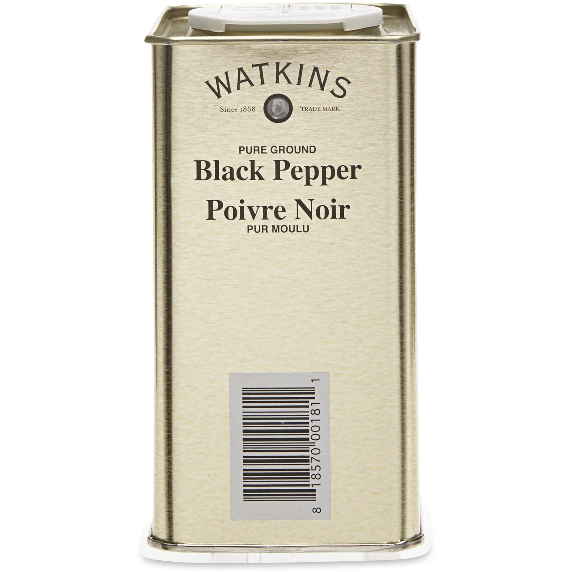 Watkins Gourmet Spice Tin, Pure Ground Black Pepper, 12 Oz. Tin, 1 Count