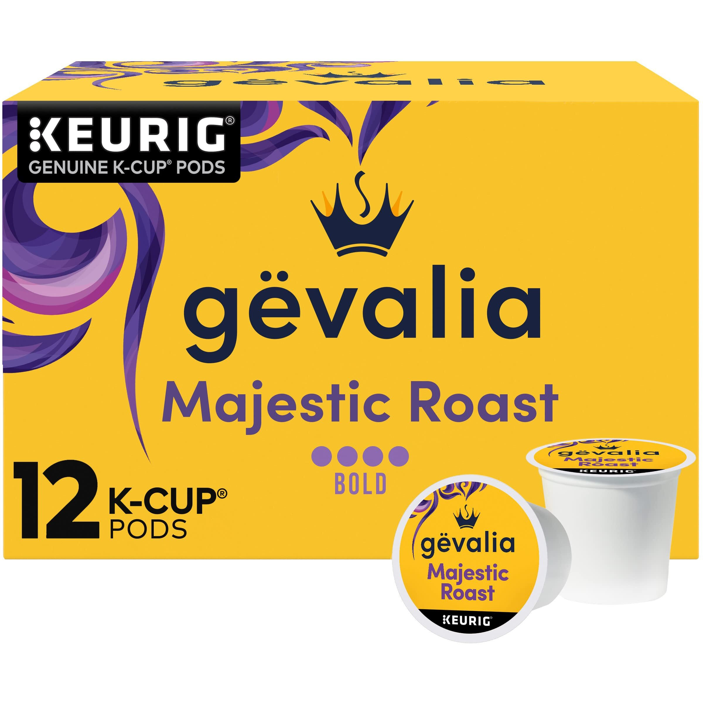Gevalia Majestic Roast Bold Dark Roast K-Cup Coffee Pods, 12 Ct. Box