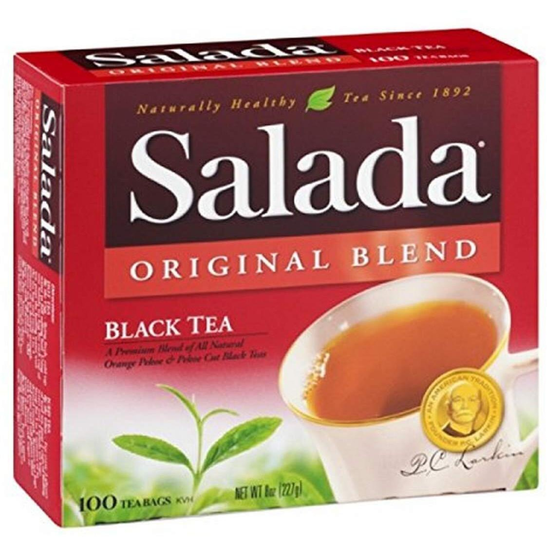 Salada Black Tea Blended Bold Strong Black Tea With 100 Tea Bags Per Box Contains Caffeine Brew Hot Naturally Flavored Original Blend Black Tea