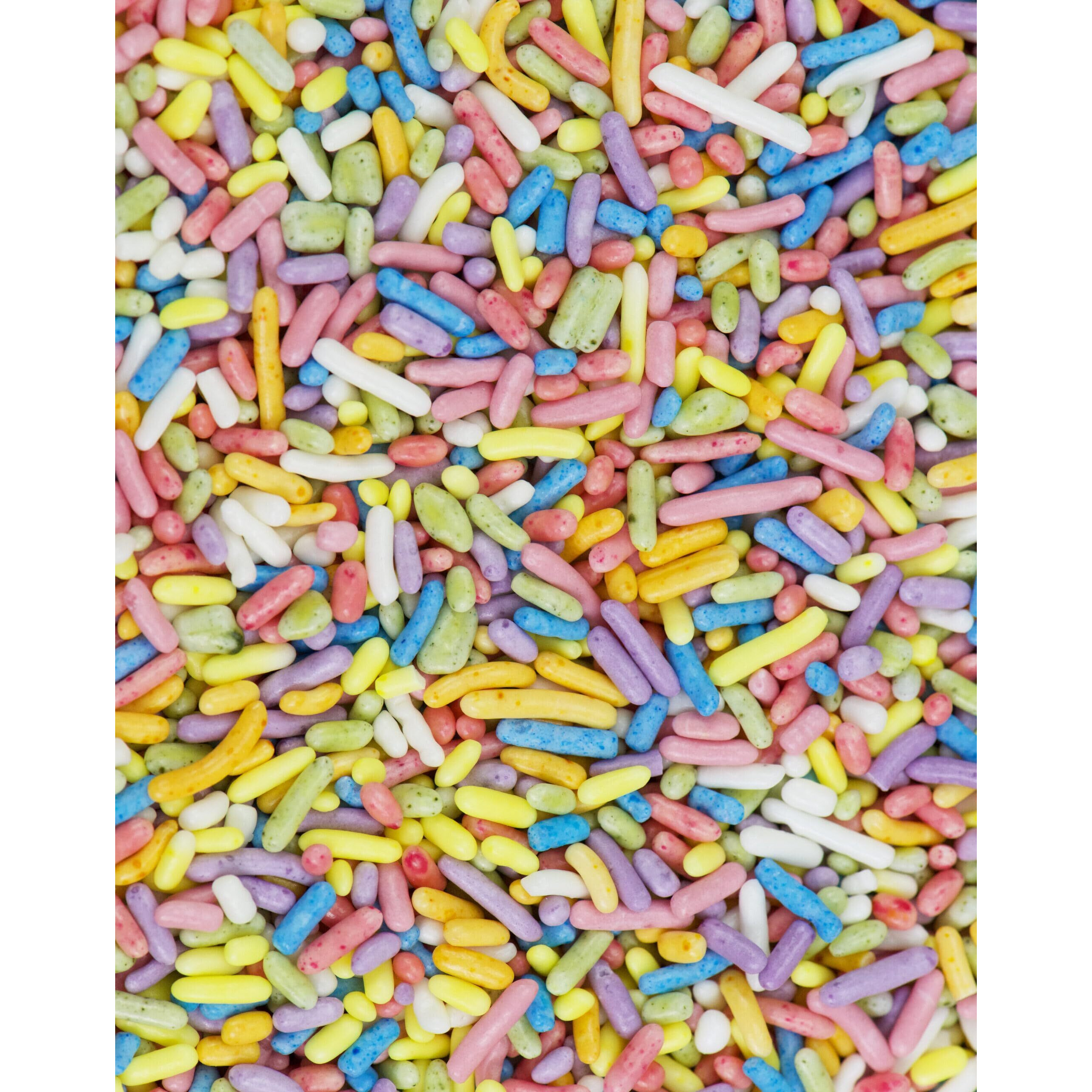 Nature's Colors, Carnival Mix, Sugar Sprinkles For Baking And Decorating, Large, 6.0 Oz Jar (Pack Of 1)
