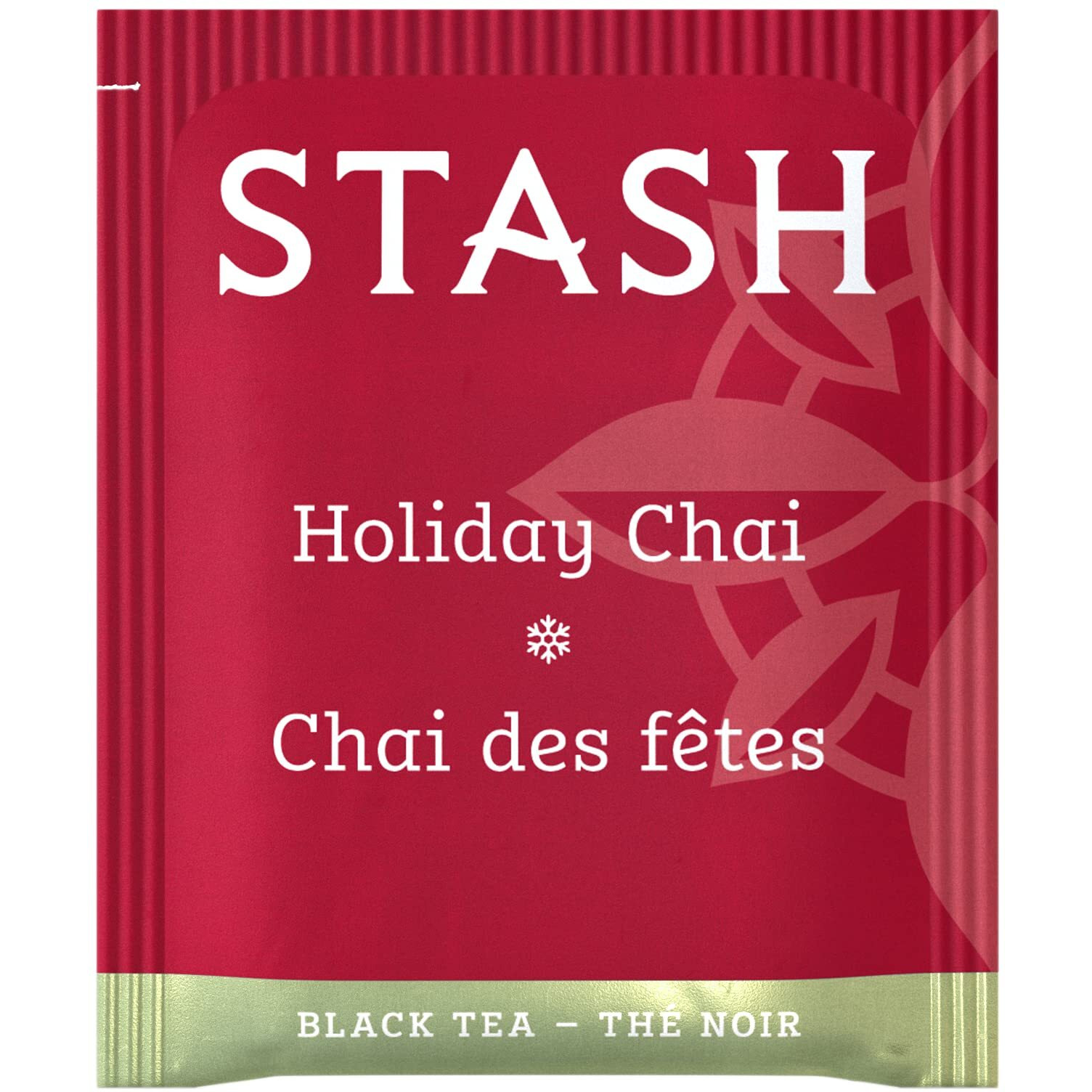 Stash Tea Holiday Chai Tea 18 Count Tea Bags (Pack Of 6), Individual Spiced Black Tea Bags For Use In Teapots Mugs Or Cups, Brew Hot Tea Or Iced Tea