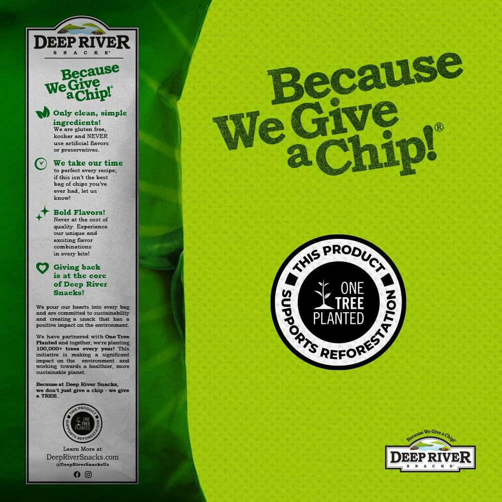 Deep River Snacks Zesty Jalapeno Kettle Cooked Potato Chips, 5-Ounce (Pack Of 12)