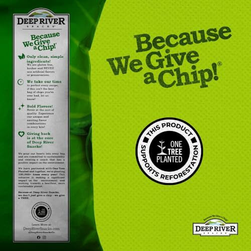 Deep River Snacks Zesty Jalapeno Kettle Cooked Potato Chips, 5-Ounce (Pack Of 12)