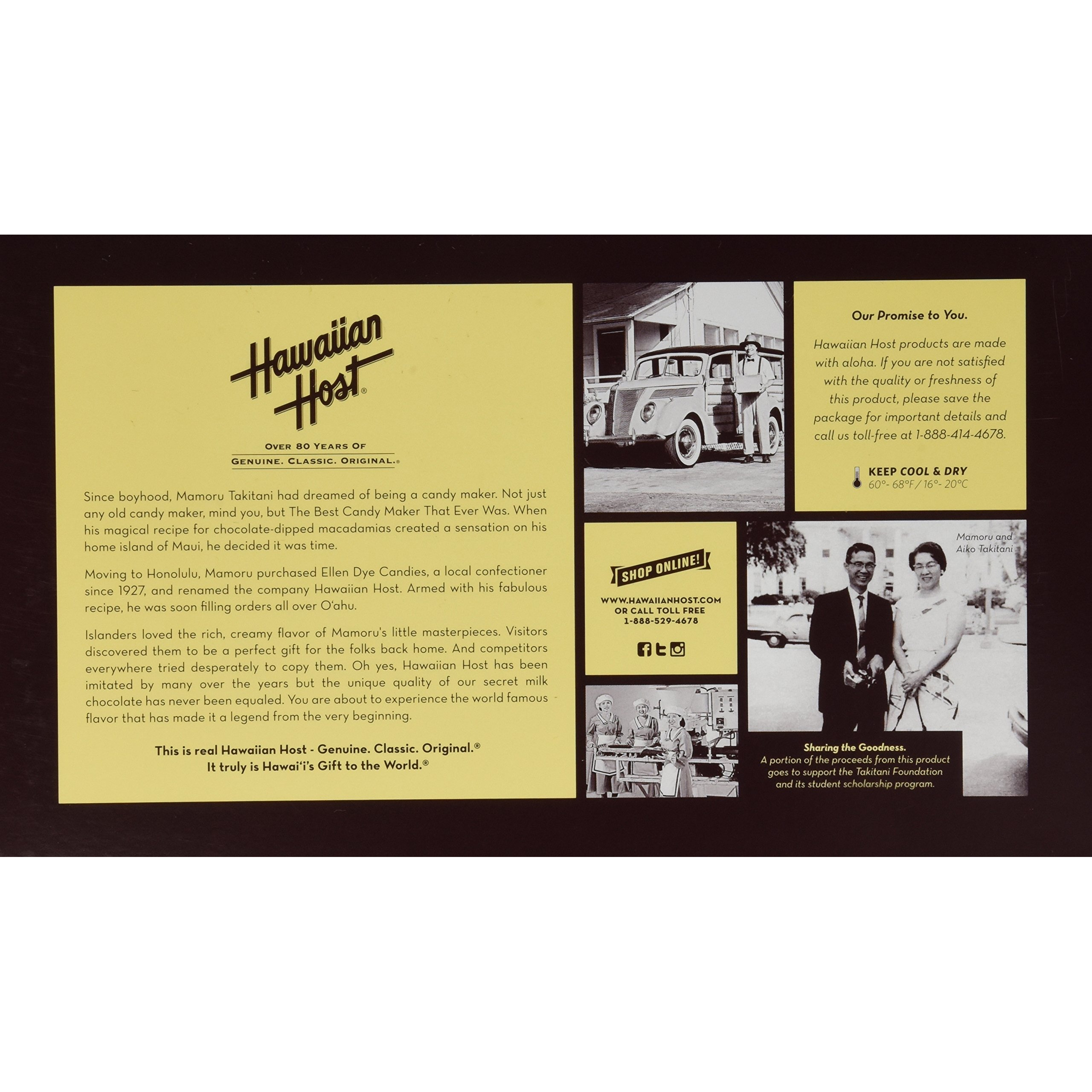 Hawaiian Host Alohamacs Milk Chocolate The Original Chocolate Covered Macadamia Nut, 14 Ounce