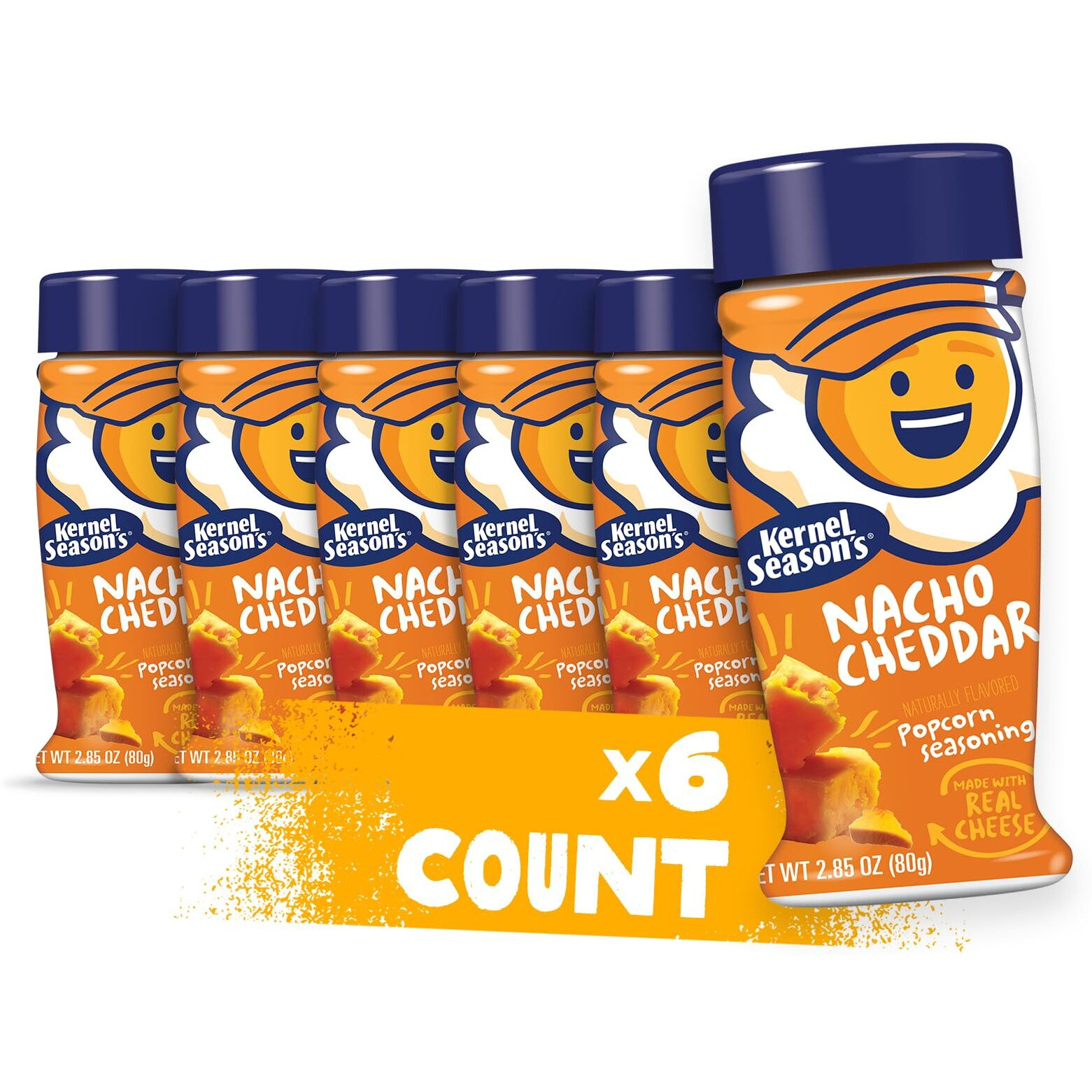 Kernel Season's Popcorn Seasoning, Nacho Cheddar, 2.85 Ounce (Pack Of 6)