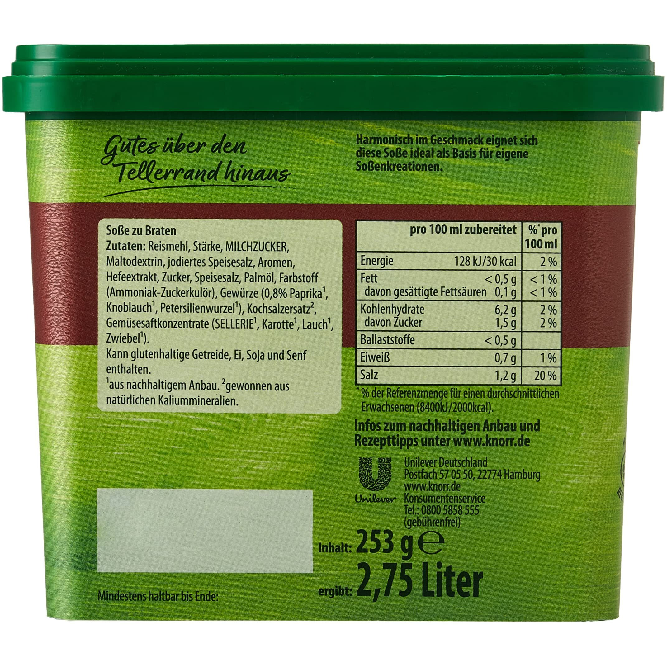 Knorr Roast Gravy ( Sosse Zum Braten ) For 2.75 Liter
