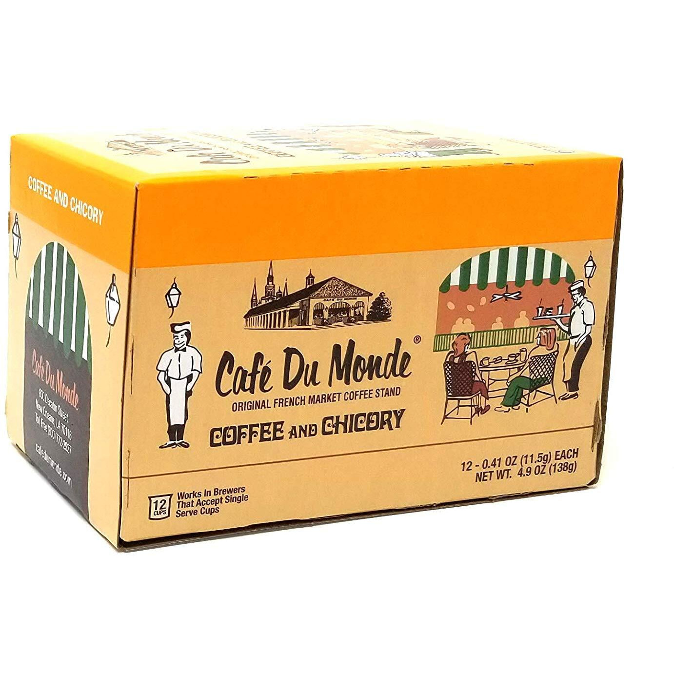 Cafe Du Monde Coffee And Chicory 24 Single Serve Cups