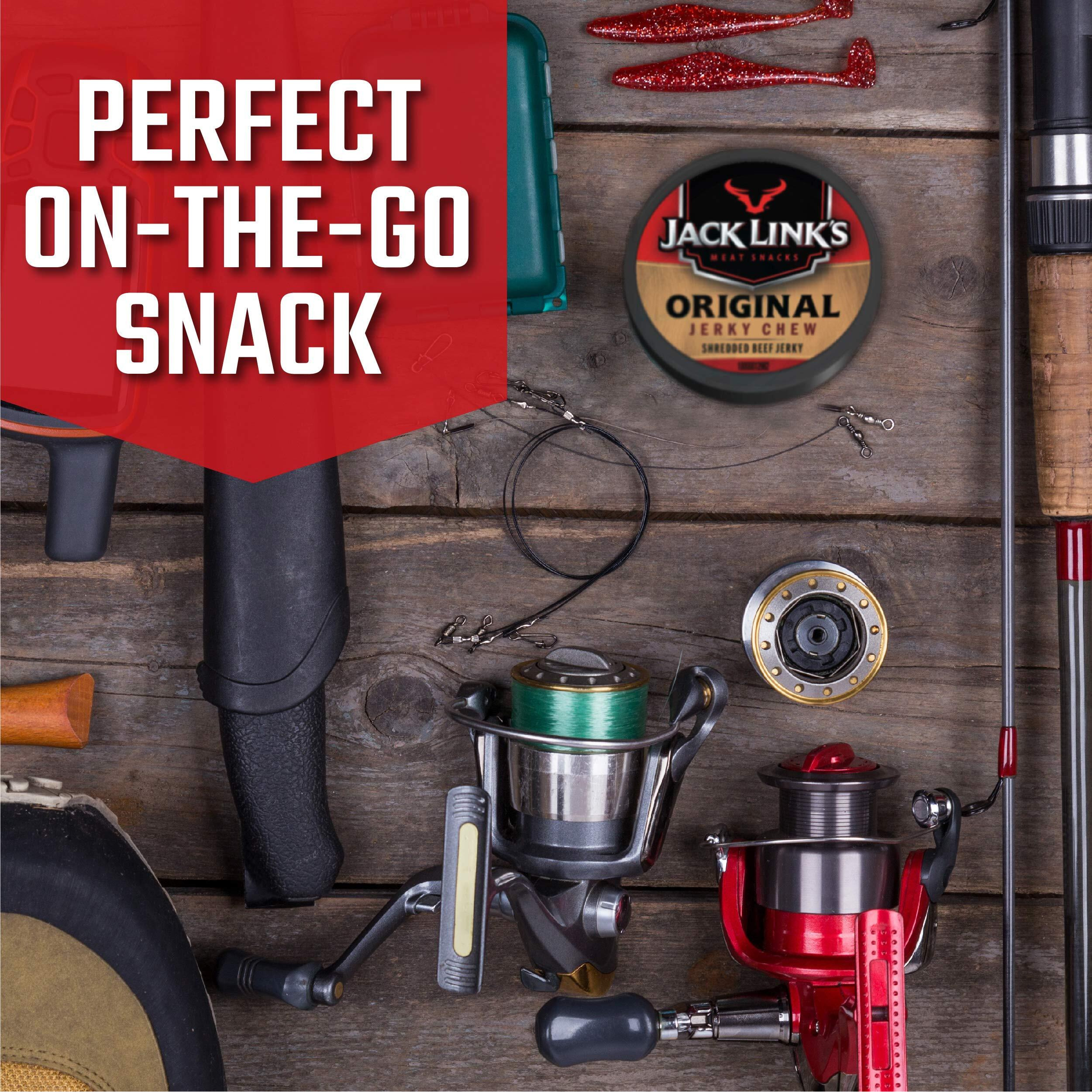 Jack Link's Beef Chew, Shredded Beef Jerky, Made With Premium Beef, Original Flavor, 0.32 Oz Per Snack Tin, 11.52 Ounce Total, 0.31 Ounce (Pack Of 36)