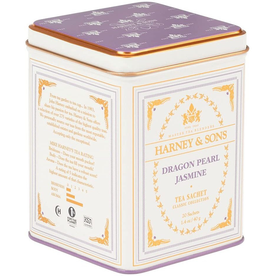 Harney & Sons Dragon Pearl Jasmine Tea, 20 Count(Pack Of 1)