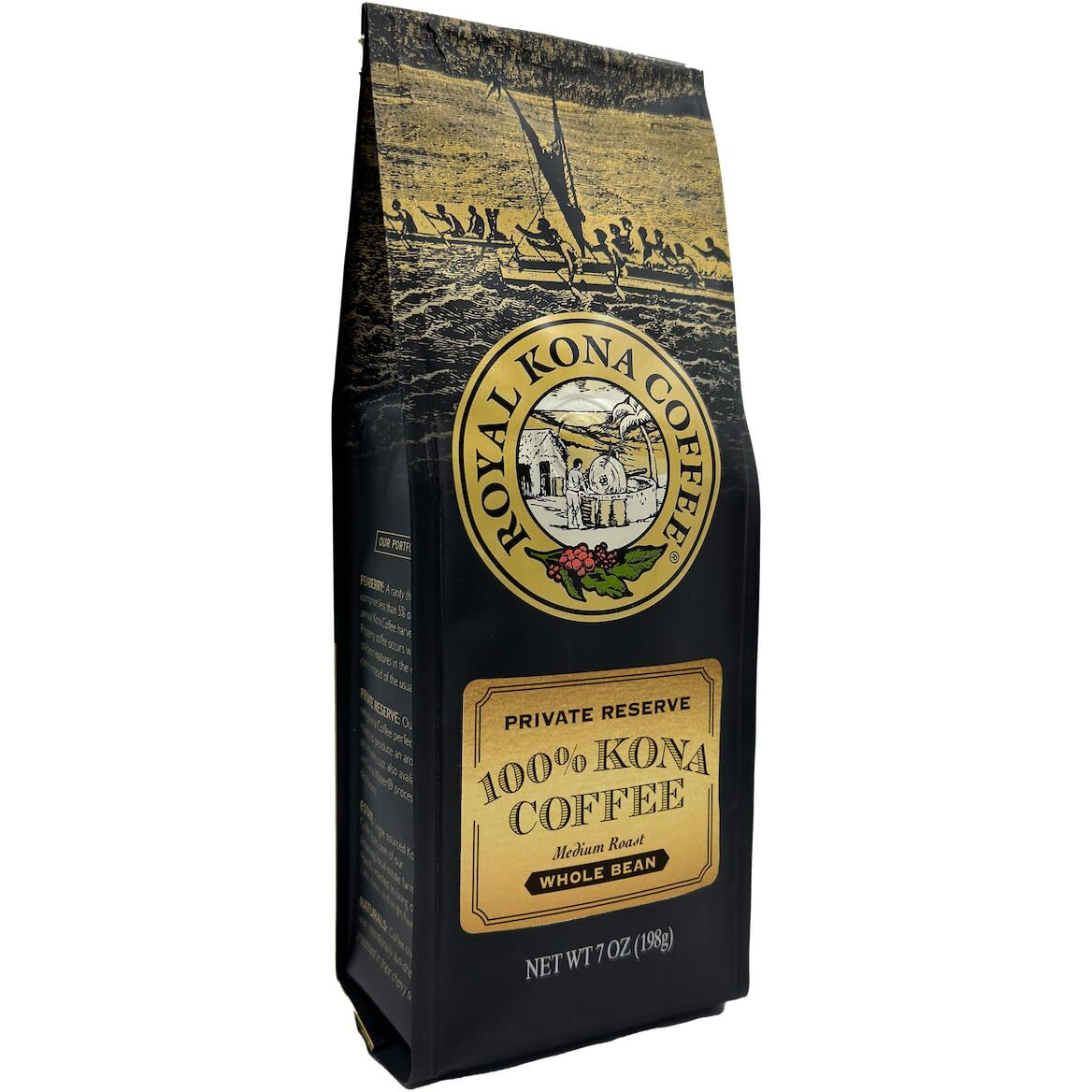 Royal Kona Whole Bean Coffee, 100% Kona, 7-Ounce Bag