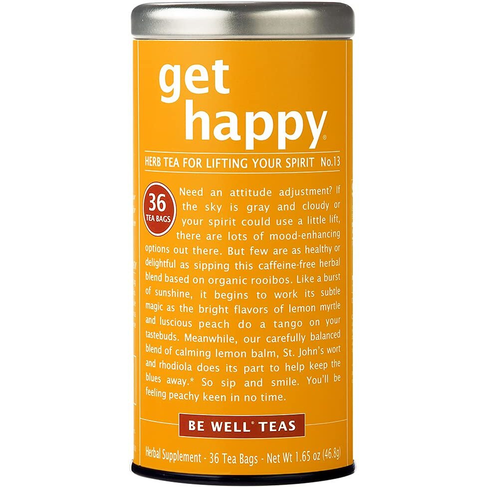 The Republic Of Tea Get Happy - No. 13 Lifting Your Spirits Tea, No Caffeine, 36 Tea Bags