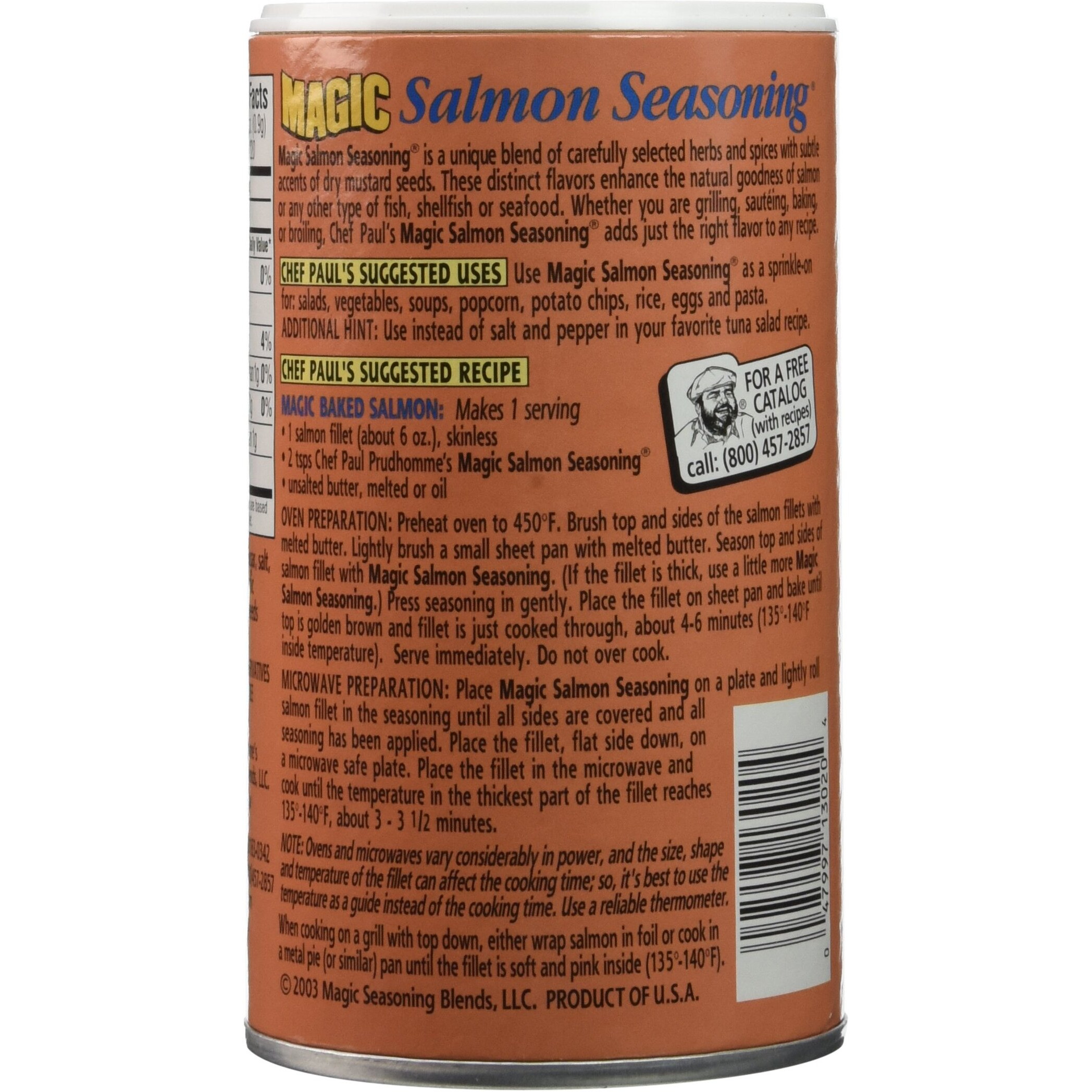 Salmon Magic Seasoning - 7 Ounce (Pack Of 2)