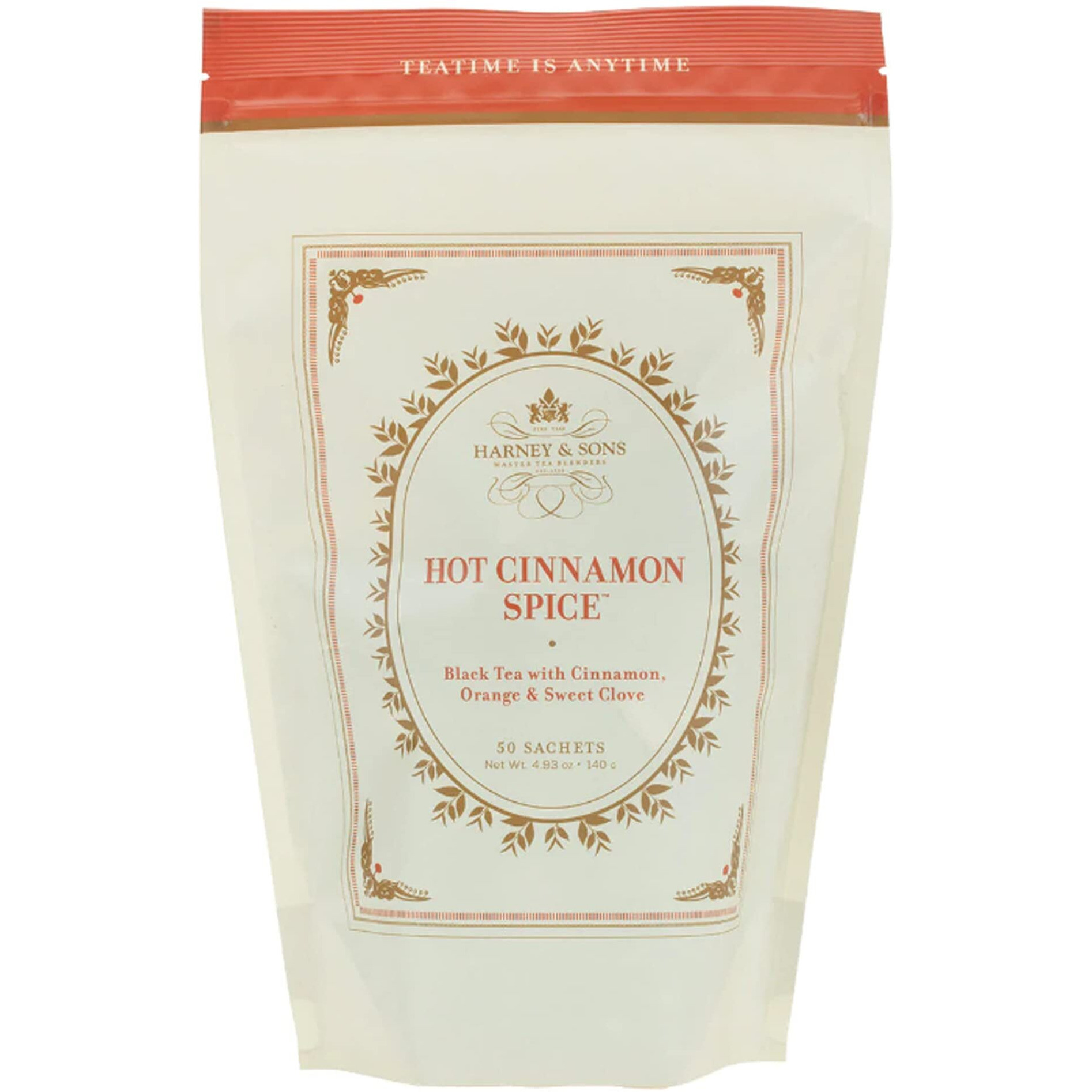 Harney And Sons Hot Cinnamon Spice, Bag Of 50 Sachets