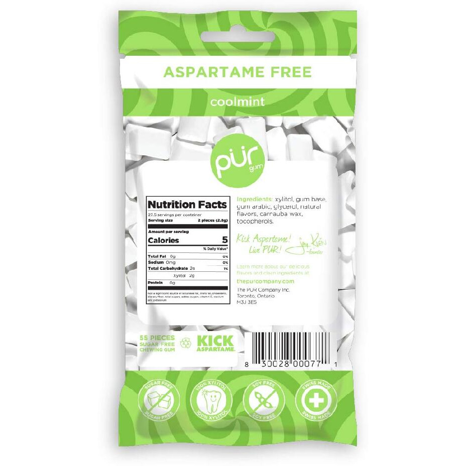 Pur Gum Coolmint, 2.8 Oz, 2 Count