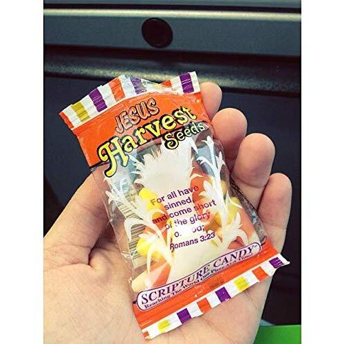Scripture Candy, Jesus Harvest Orange, Yellow & White Candy Corn Promise Seeds, 15 Count