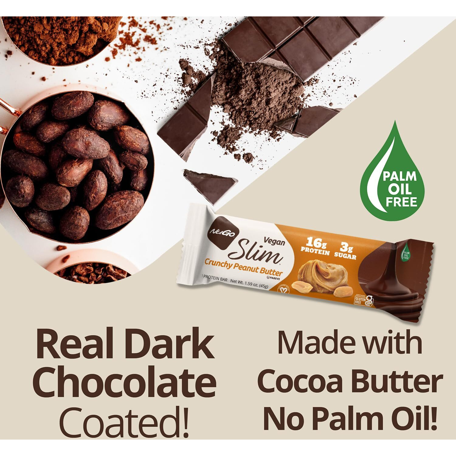 Nugo Slim Chocolate Mint Box, 1.59 Oz (Pack Of 12)