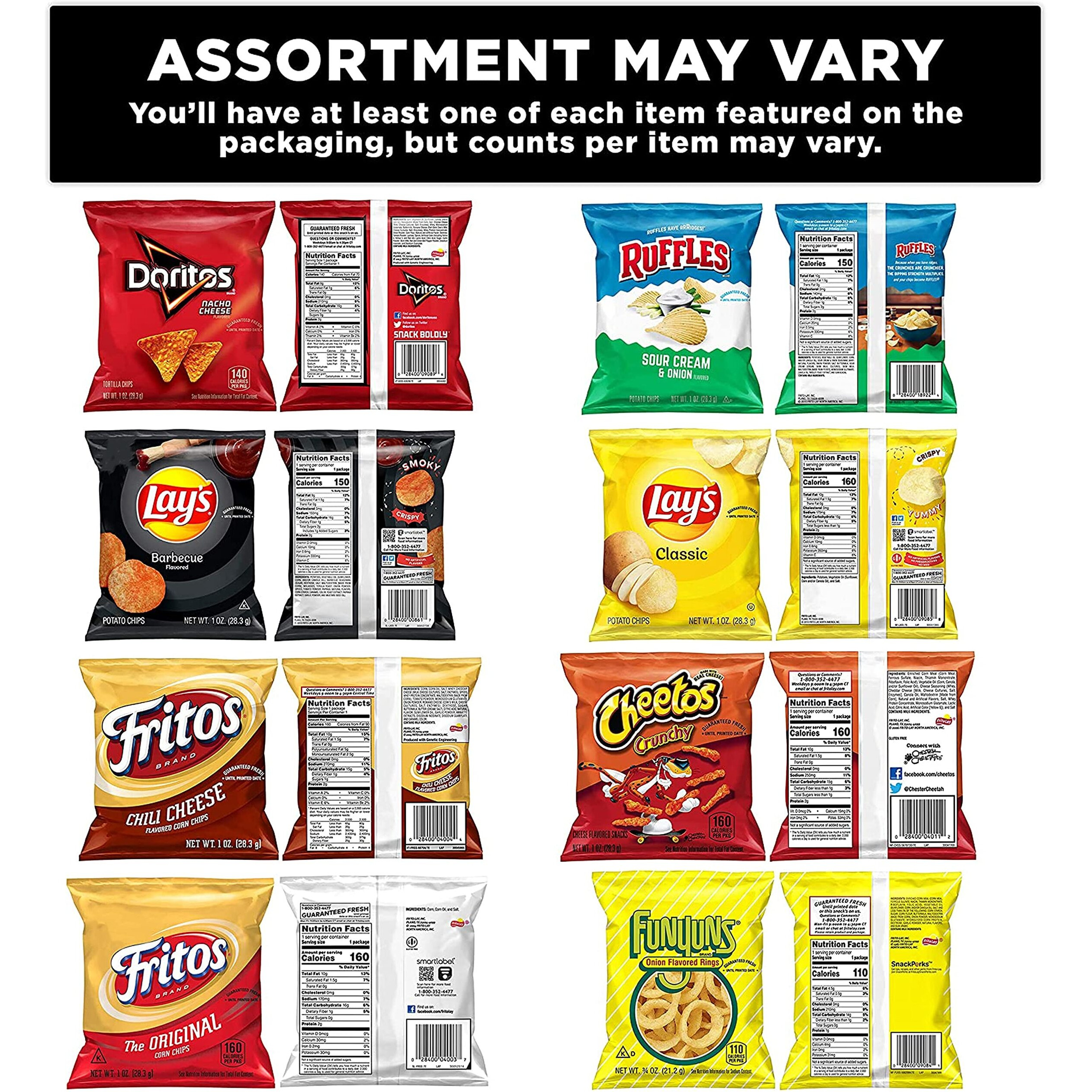 Frito Lay Party Mix Variety Pack, (Pack Of 40)