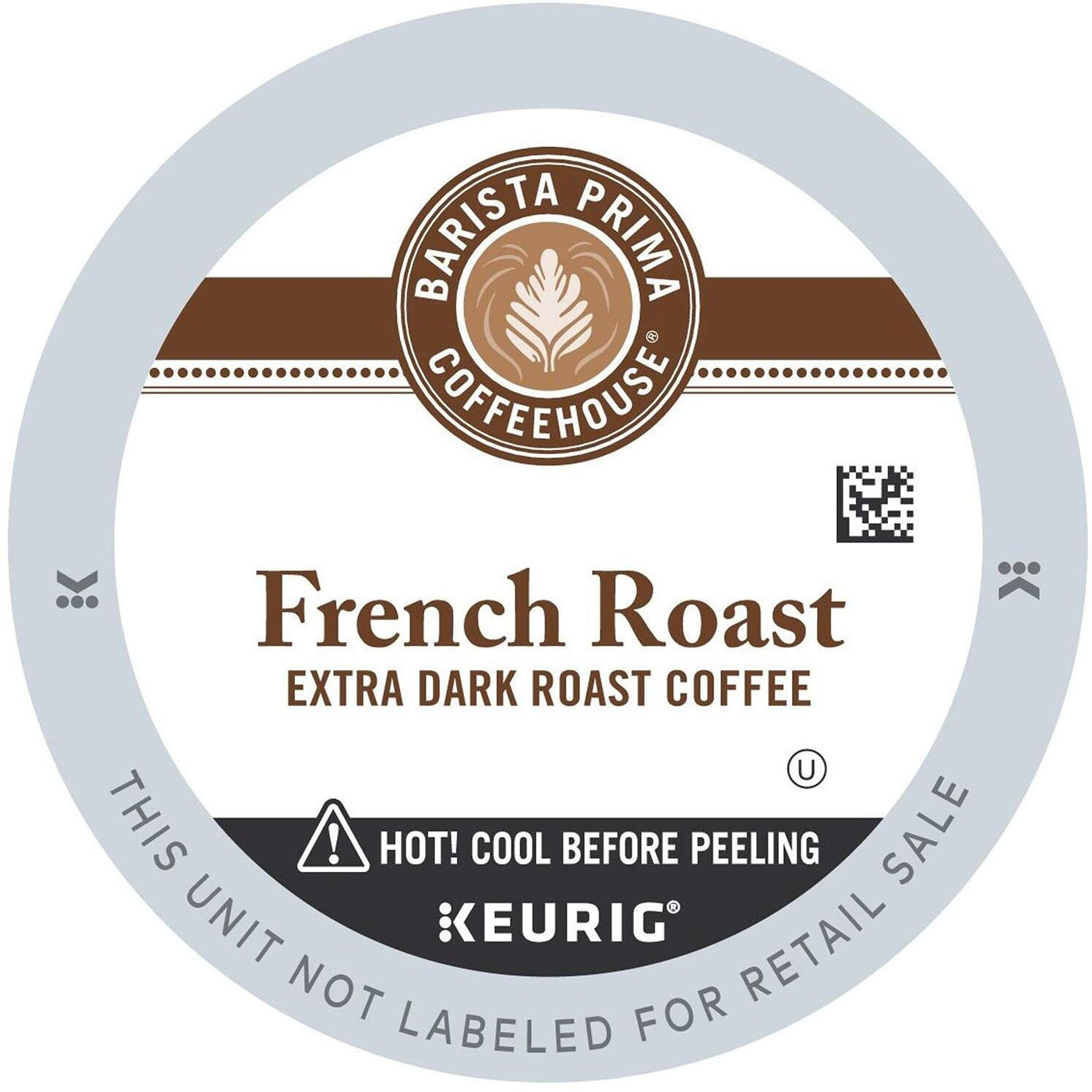 Barista Prima Coffeehouse Coffee, Keurig K-Cups, French Roast, 96 Count (Packaging May Vary)