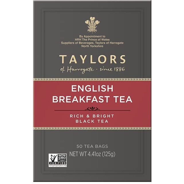 Taylors Of Harrogate English Breakfast, 50 Teabags (Pack Of 6)