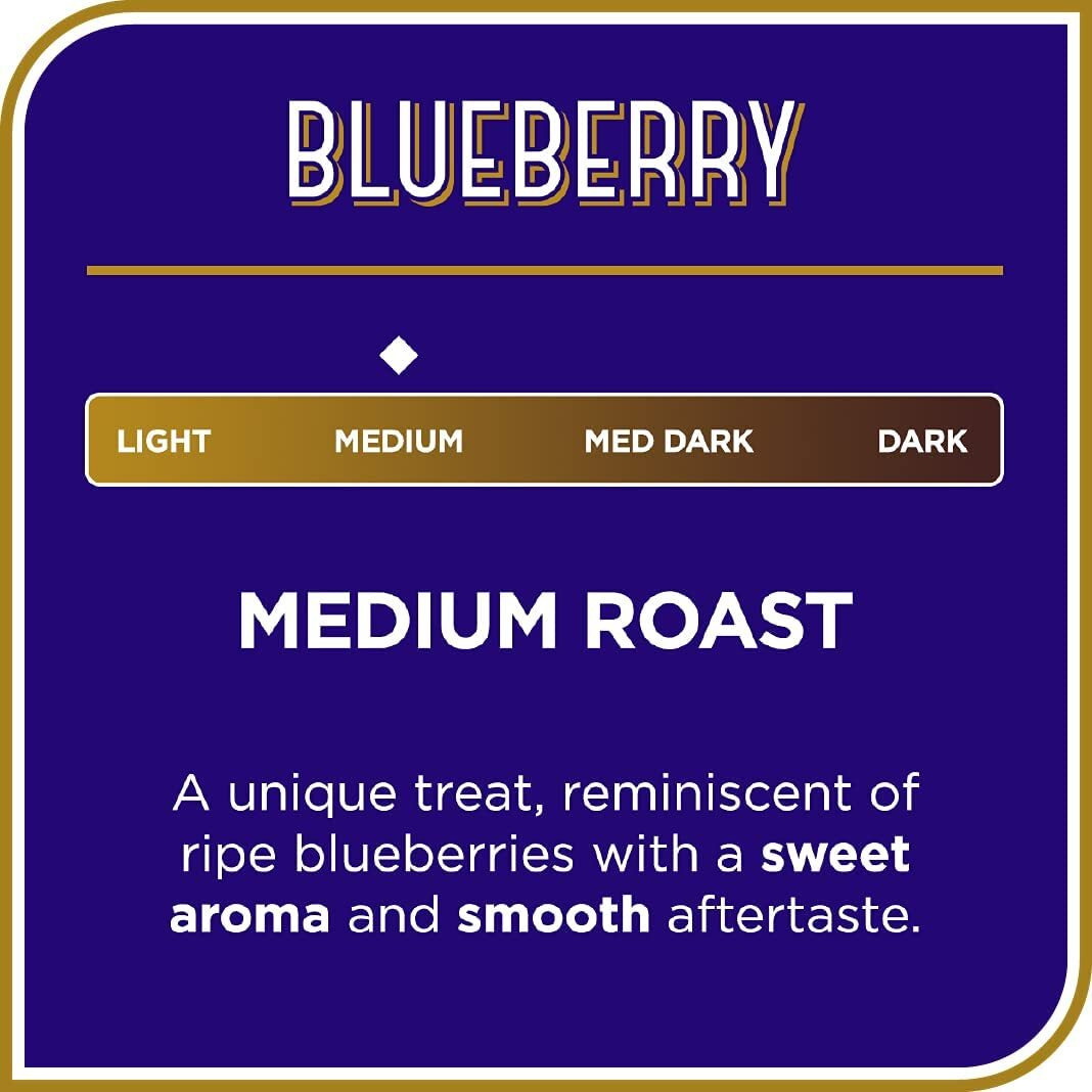 Don Francisco's Blueberry Flavored Medium Roast Coffee Pods - 72 Count- Recyclable Single-Serve Coffee Pods, Compatible With Your K- Cup Keurig Coffee Maker