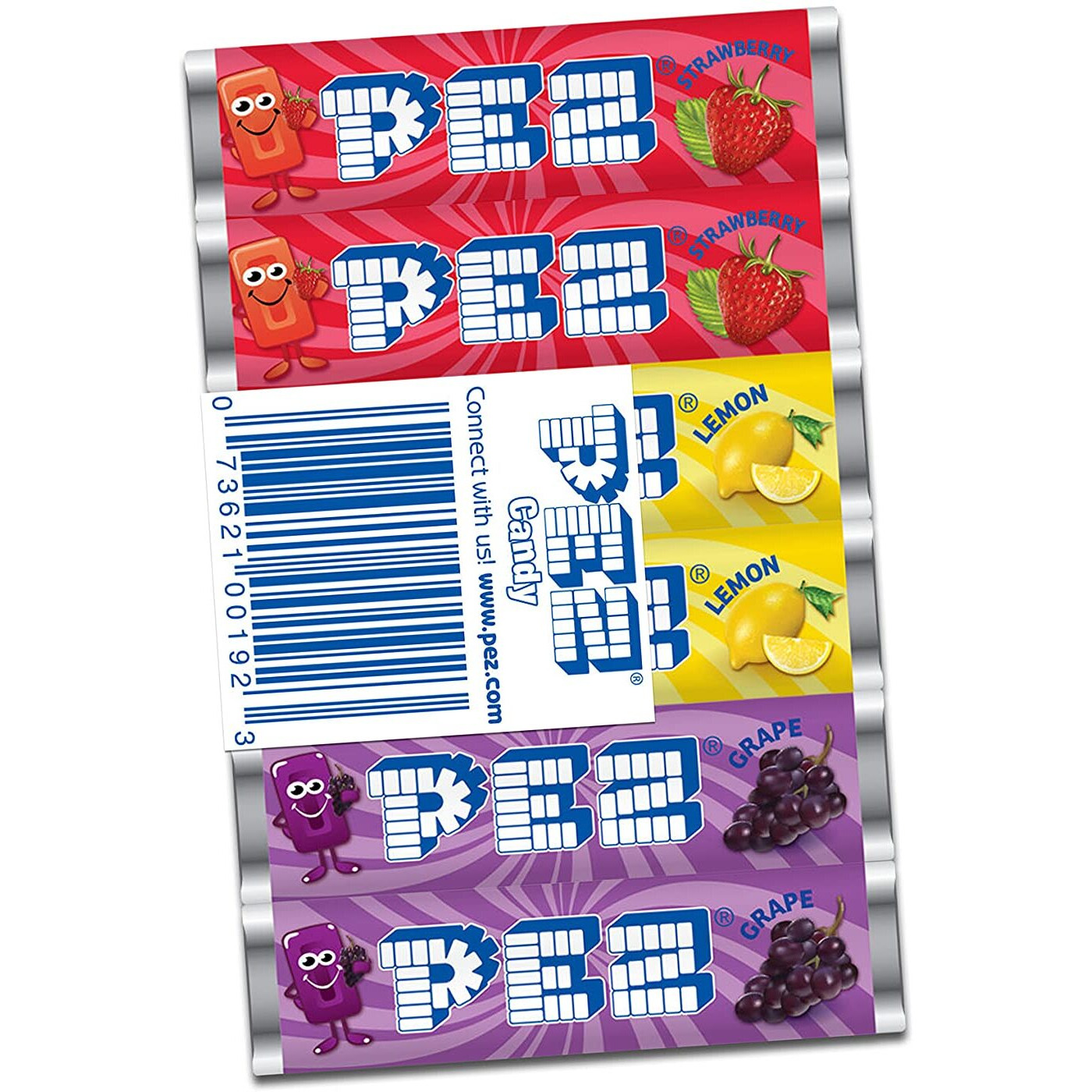 Pez Original Fruit Candy Refills, 6-Count Roll, 0.29 Ounce (Pack Of 12)