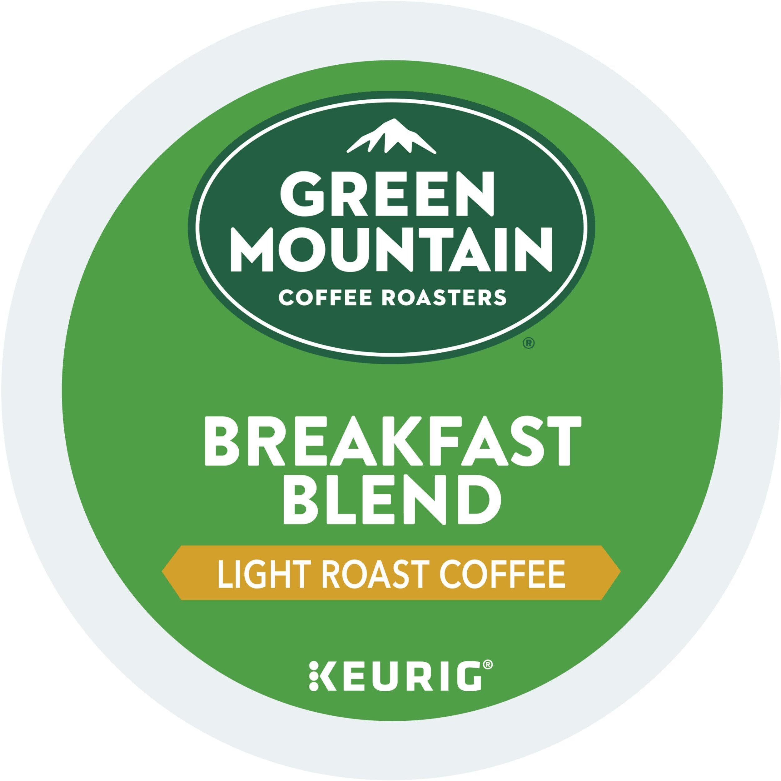 Green Mountain Coffee Roasters Breakfast Blend Single-Serve Keurig K-Cup Pods, Light Roast Coffee, 72 Count (6 Packs Of 12)