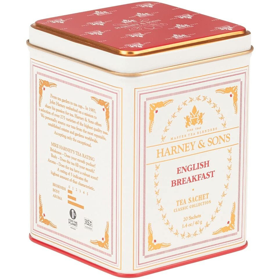 Harney & Sons Black Tea, English Breakfast, 20 Sachets