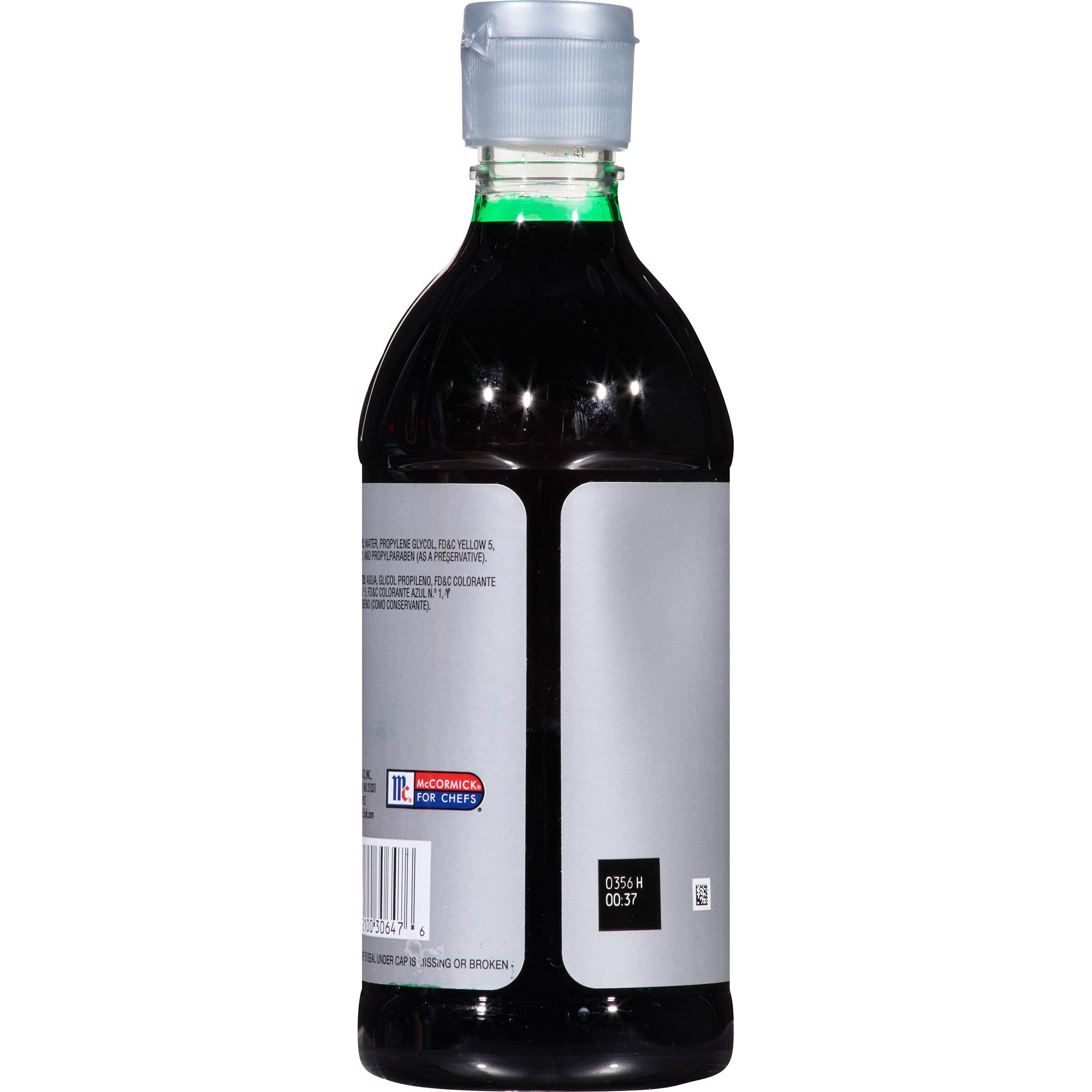 Mccormick Culinary Green Food Coloring, 16 Fl Oz - One 16 Fluid Ounce Bottle Green Liquid Food Coloring, Add Vivid Green Color To Cakes, Cookies, Icings And More