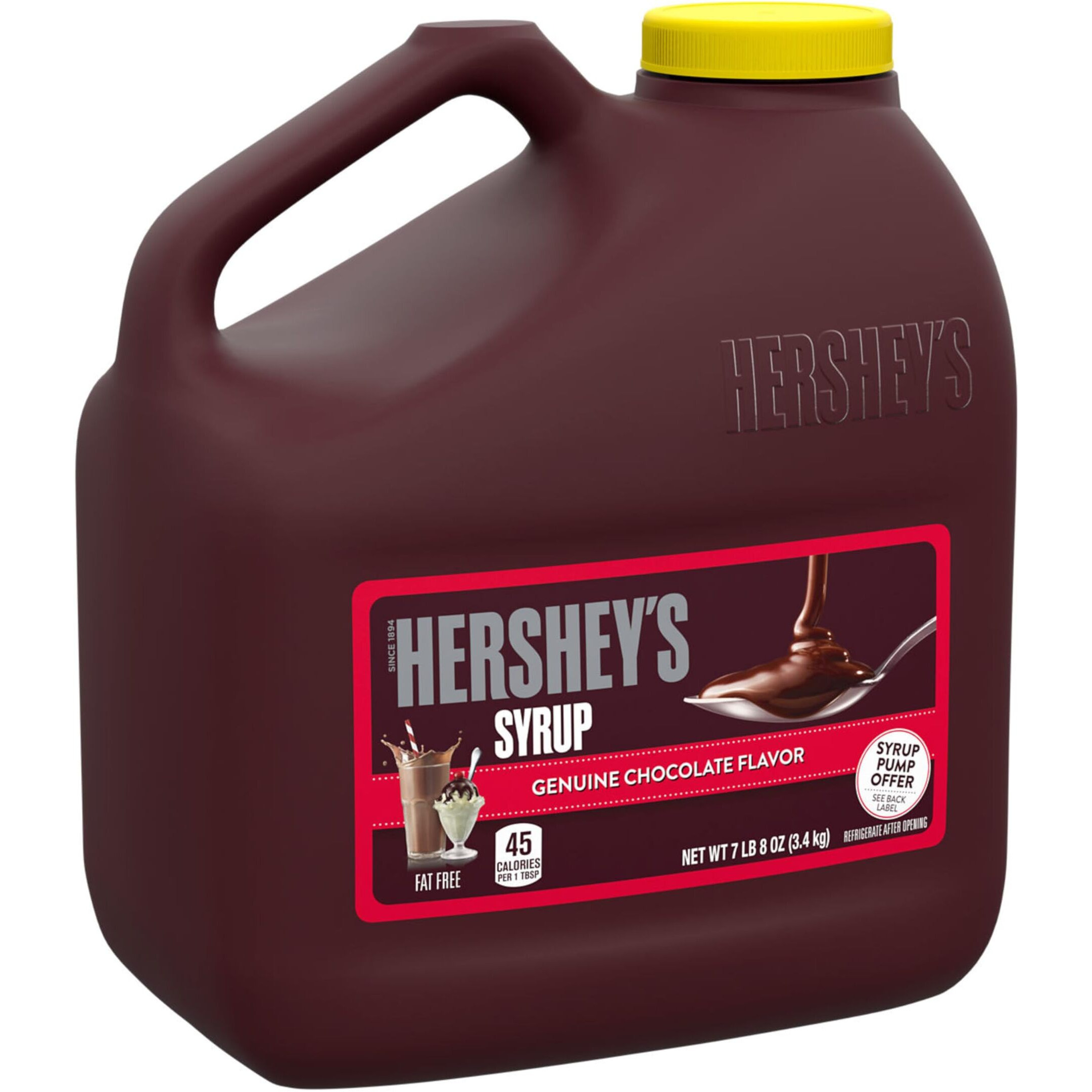 Hershey's Chocolate Syrup Bulk Jug, 7 Lb 8 Oz